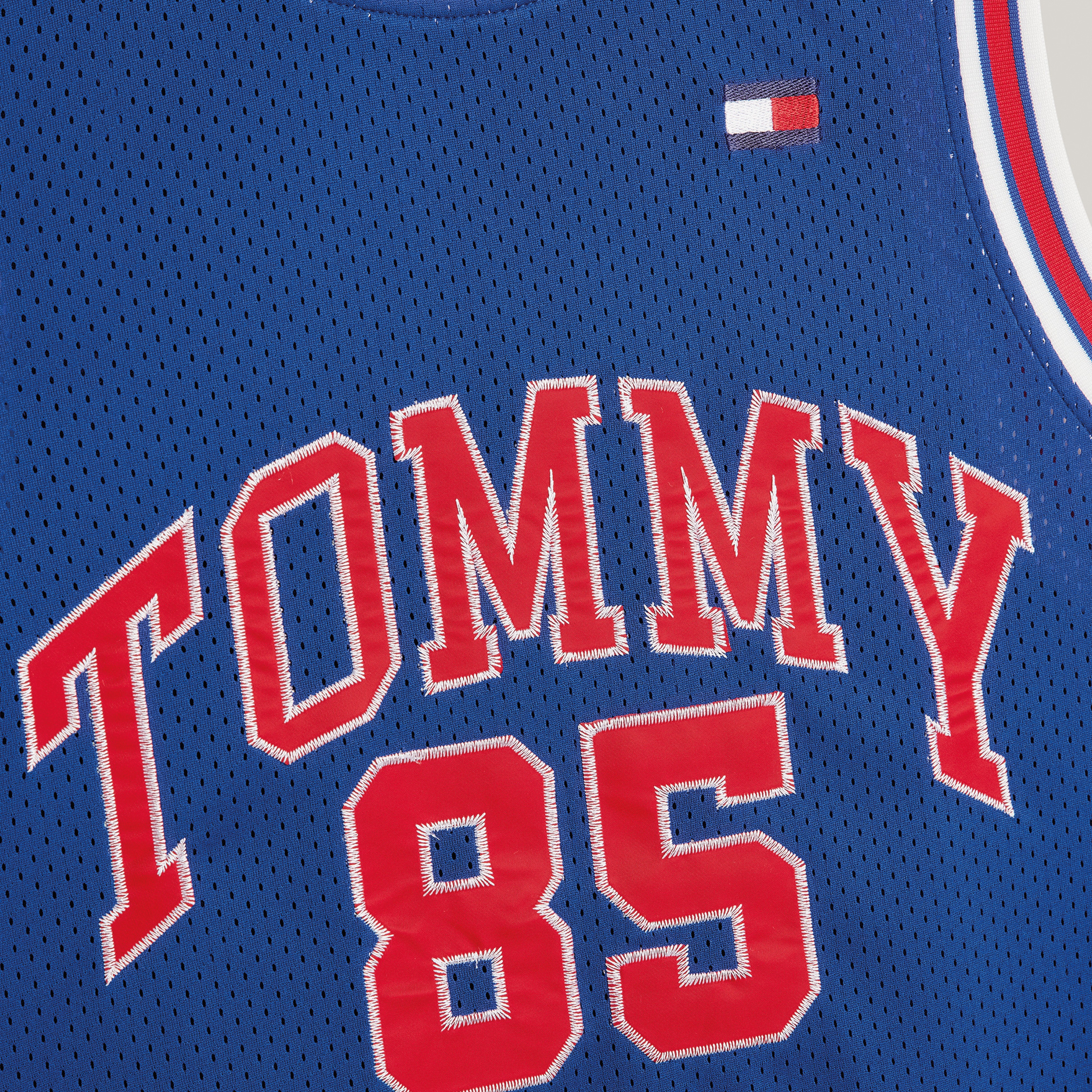 Tommy Jeans Tju Archive Games Bball Jersey Erkek Mavi Sweatshirt