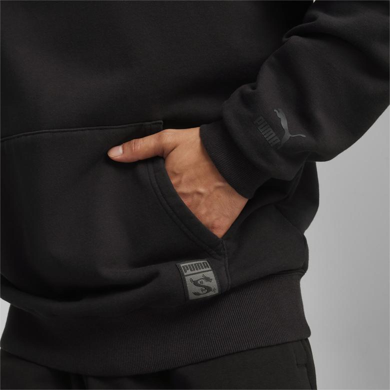 Puma X Staple Graphic Erkek Siyah Sweatshirt