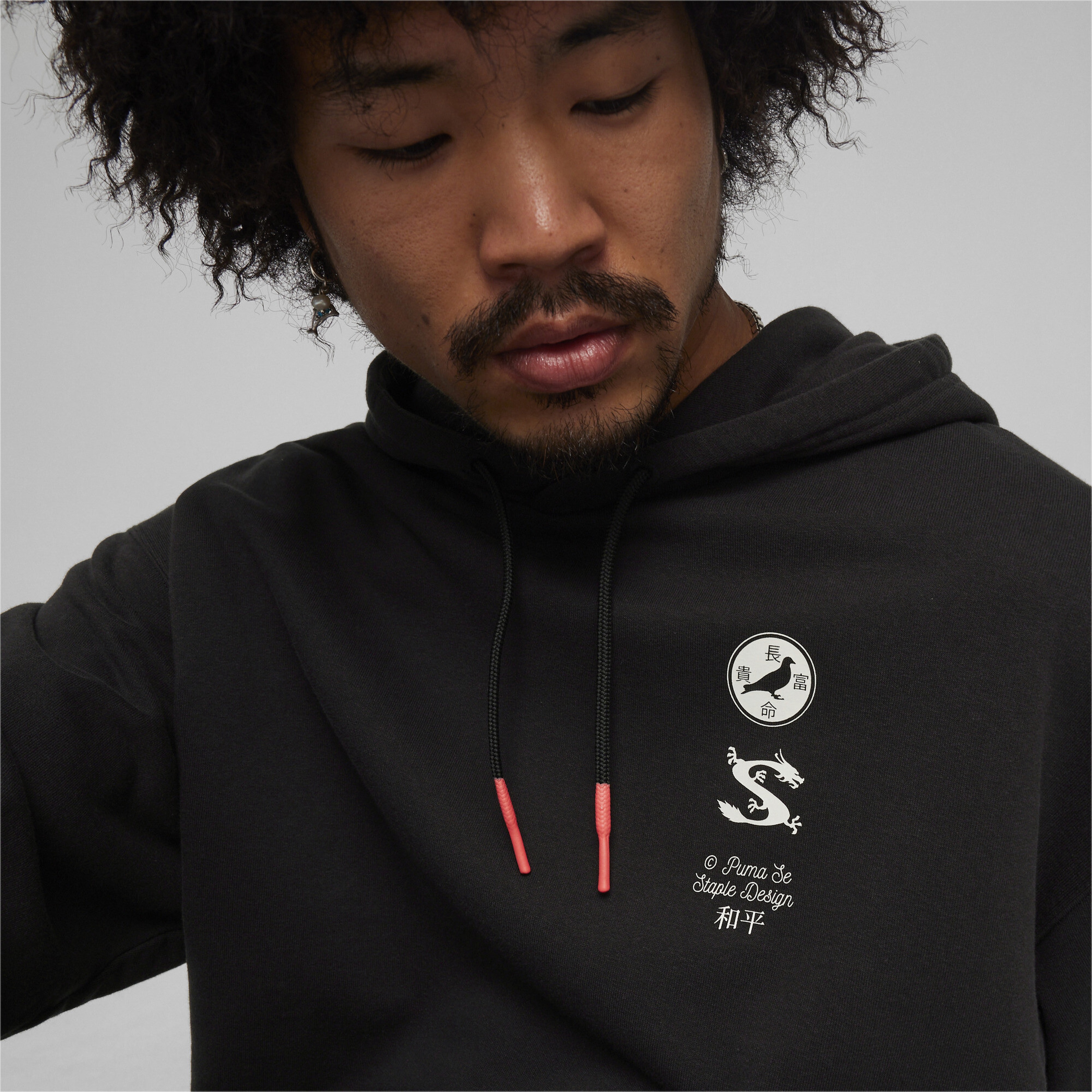 Puma X Staple Graphic Erkek Siyah Sweatshirt