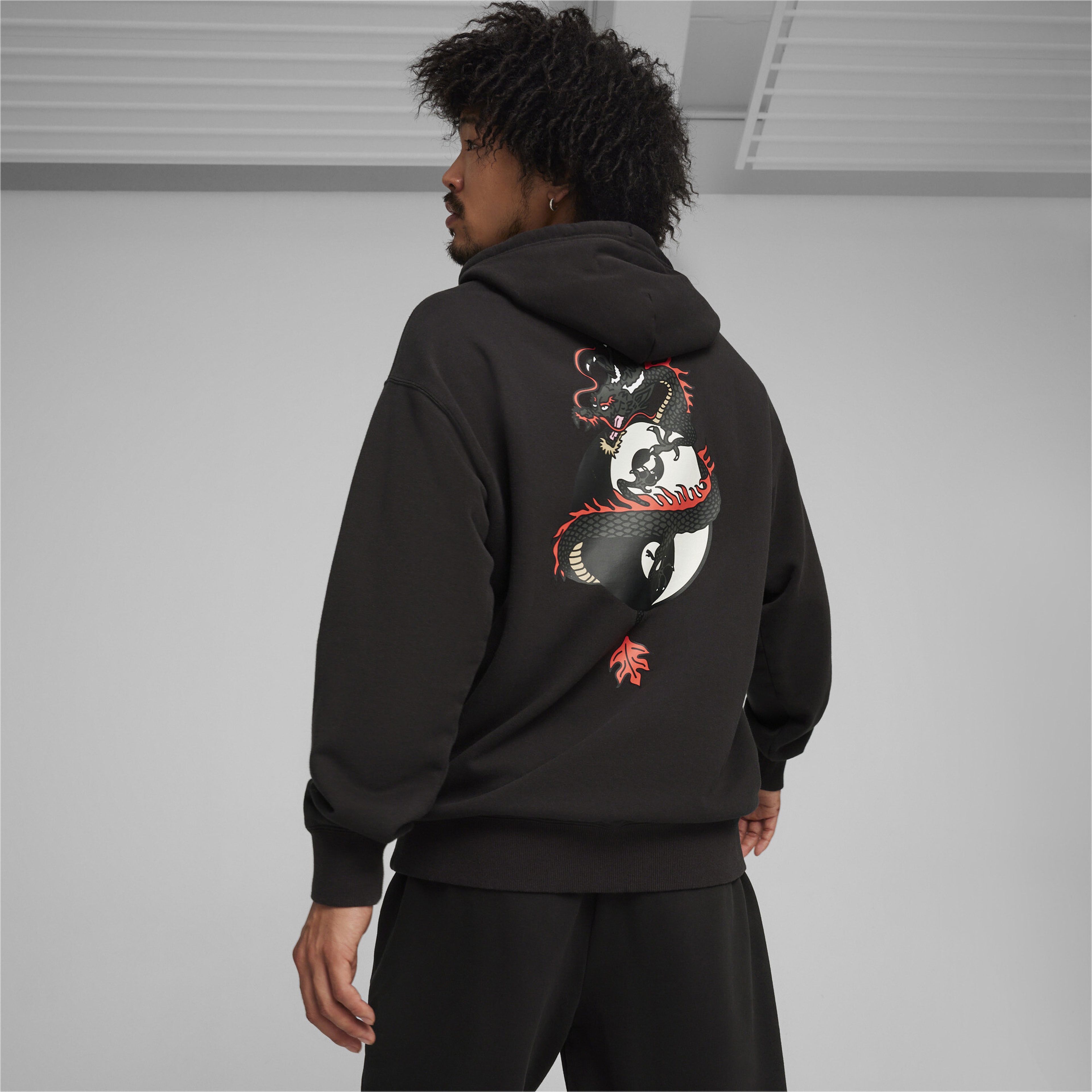 Puma X Staple Graphic Erkek Siyah Sweatshirt