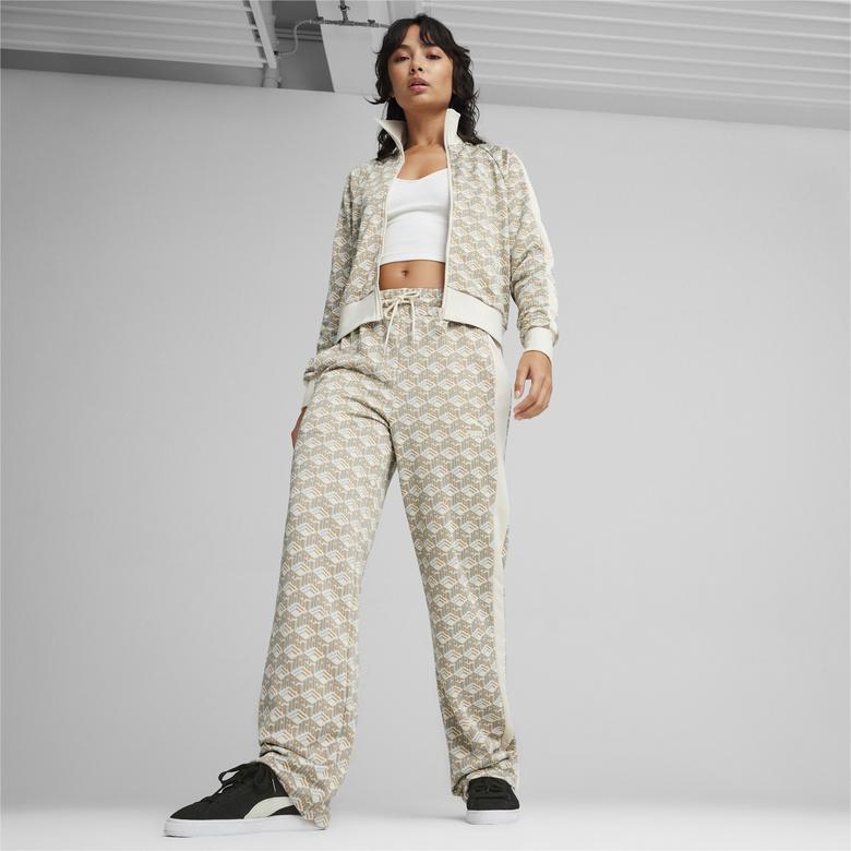 Puma T7 Aop Straight Track Kadın Bej Eşofman Altı