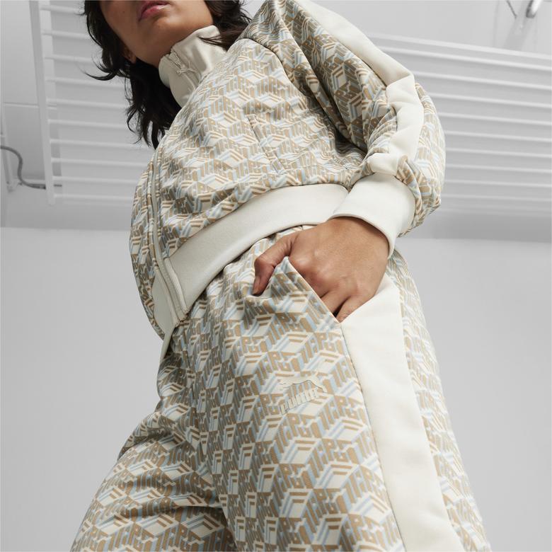 Puma T7 Aop Straight Track Kadın Bej Eşofman Altı