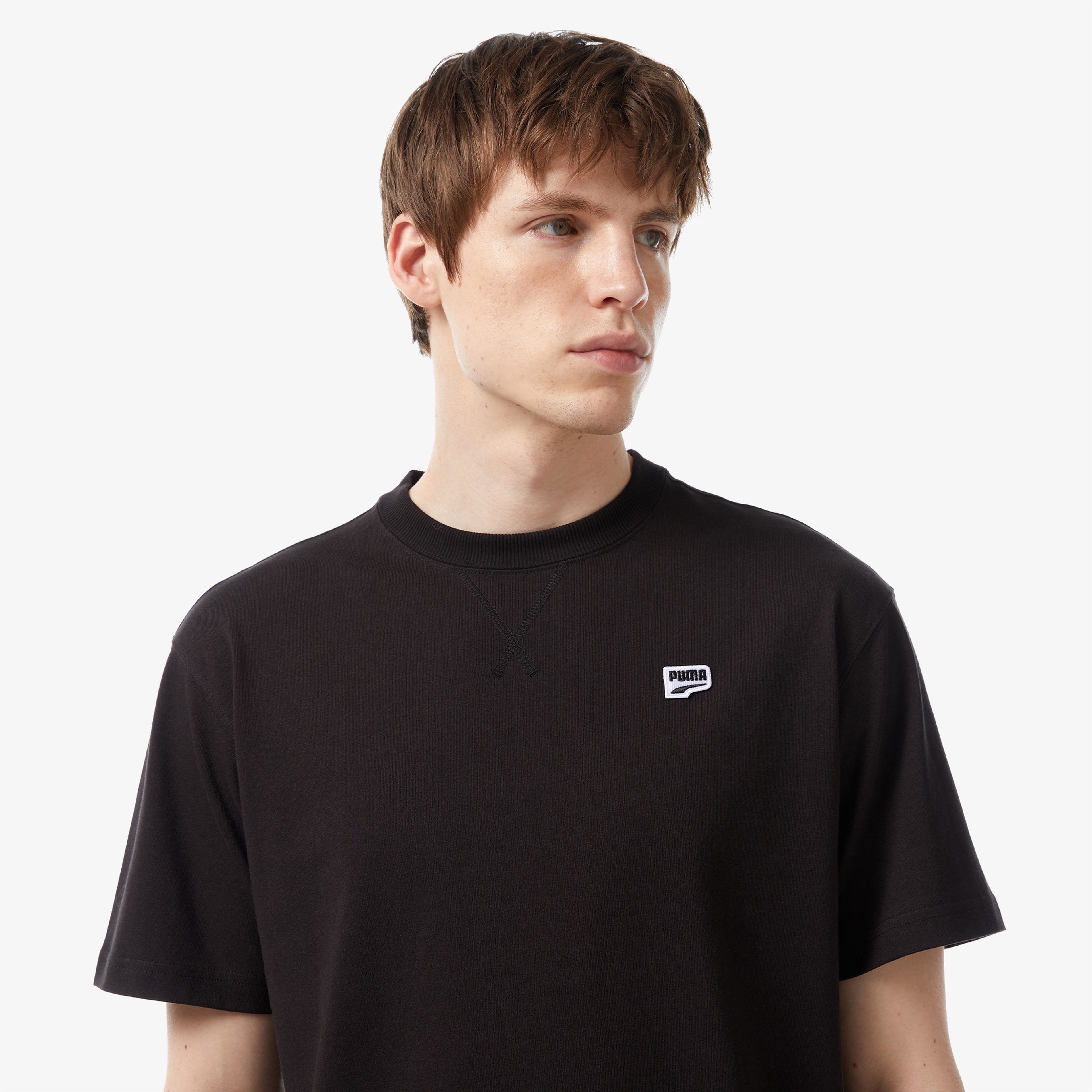 Puma Downtown Badge Erkek Siyah T-Shirt