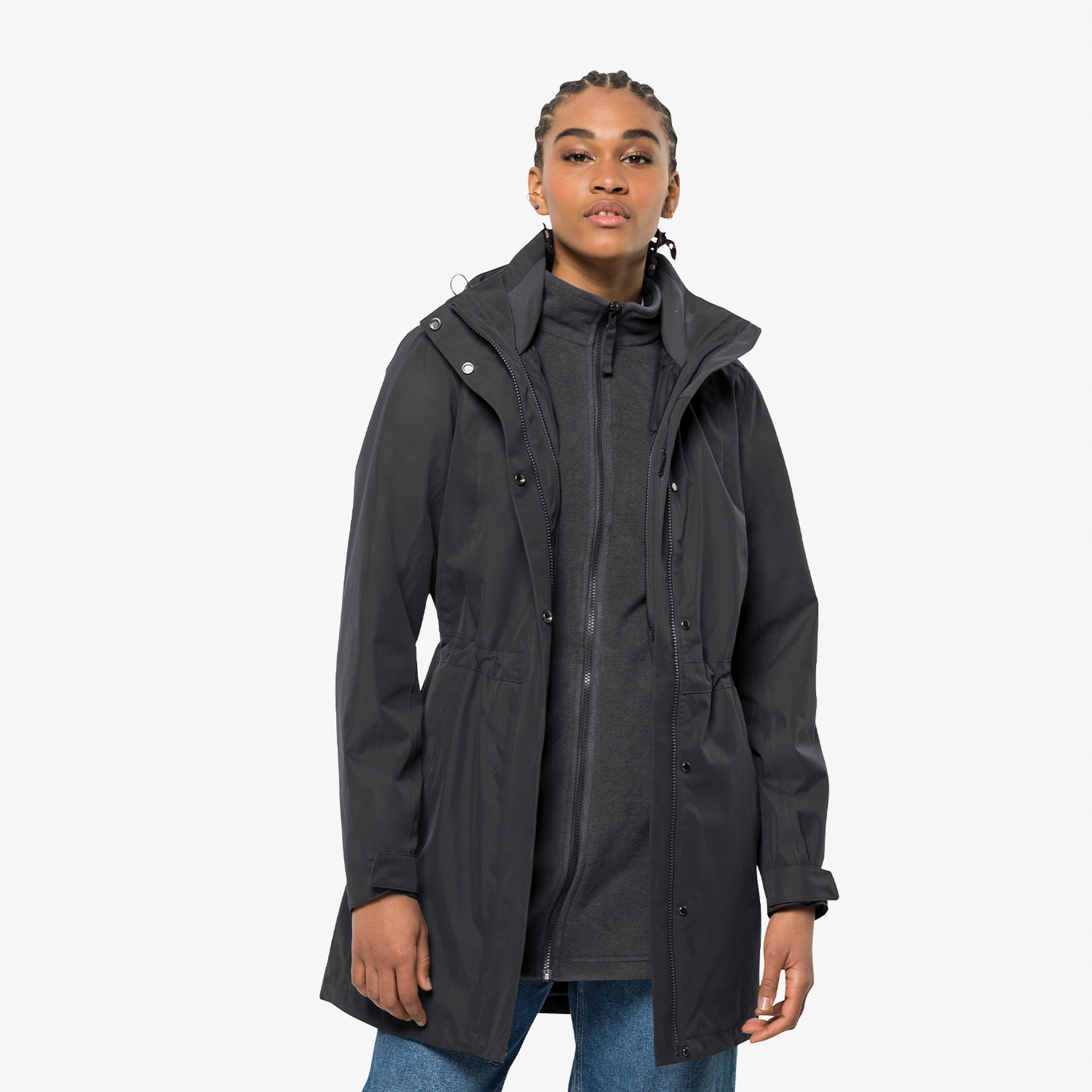 Jack Wolfskin Ottawa Coat Kadın Siyah Mont