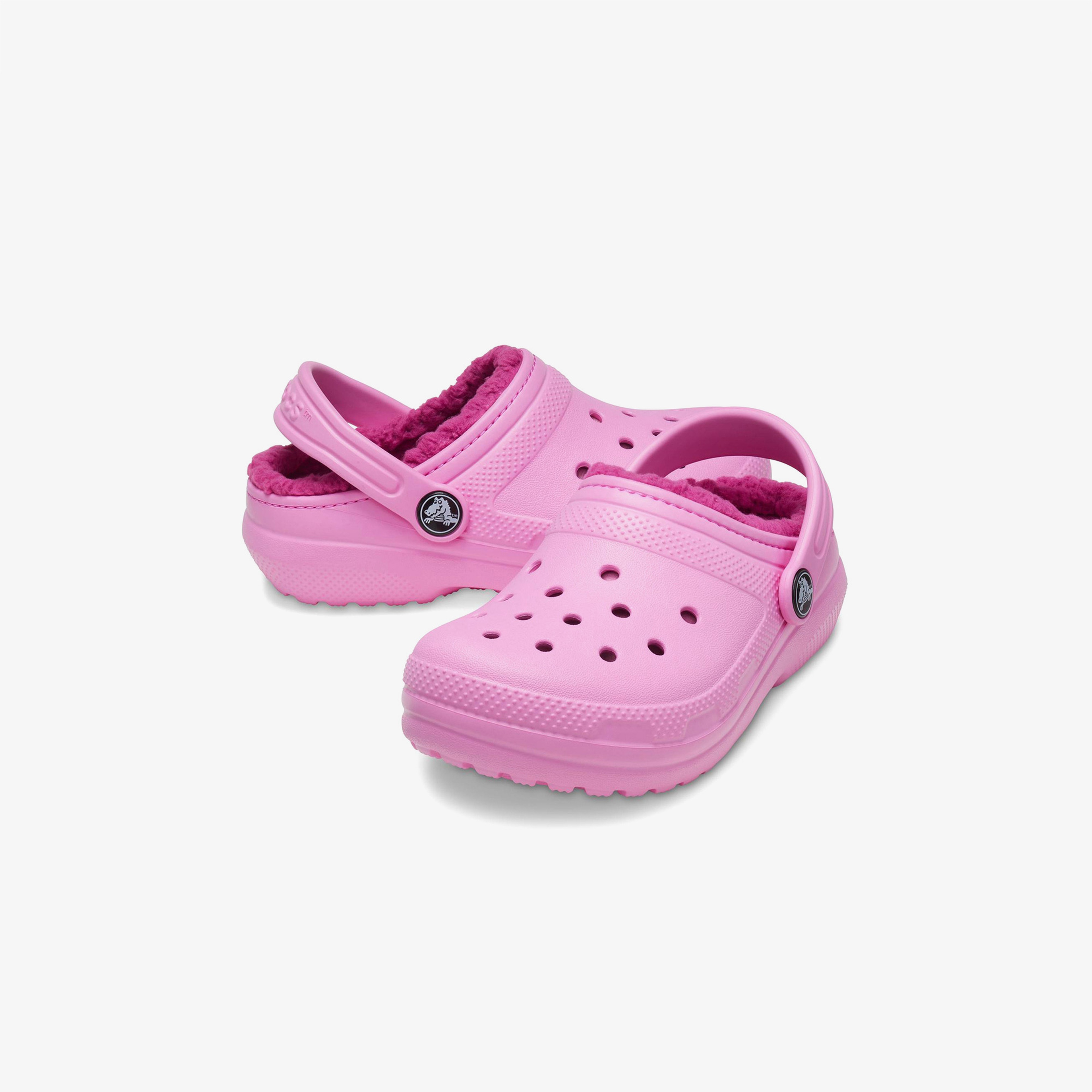 Crocs Classic Lined Clog Çocuk Pembe Terlik
