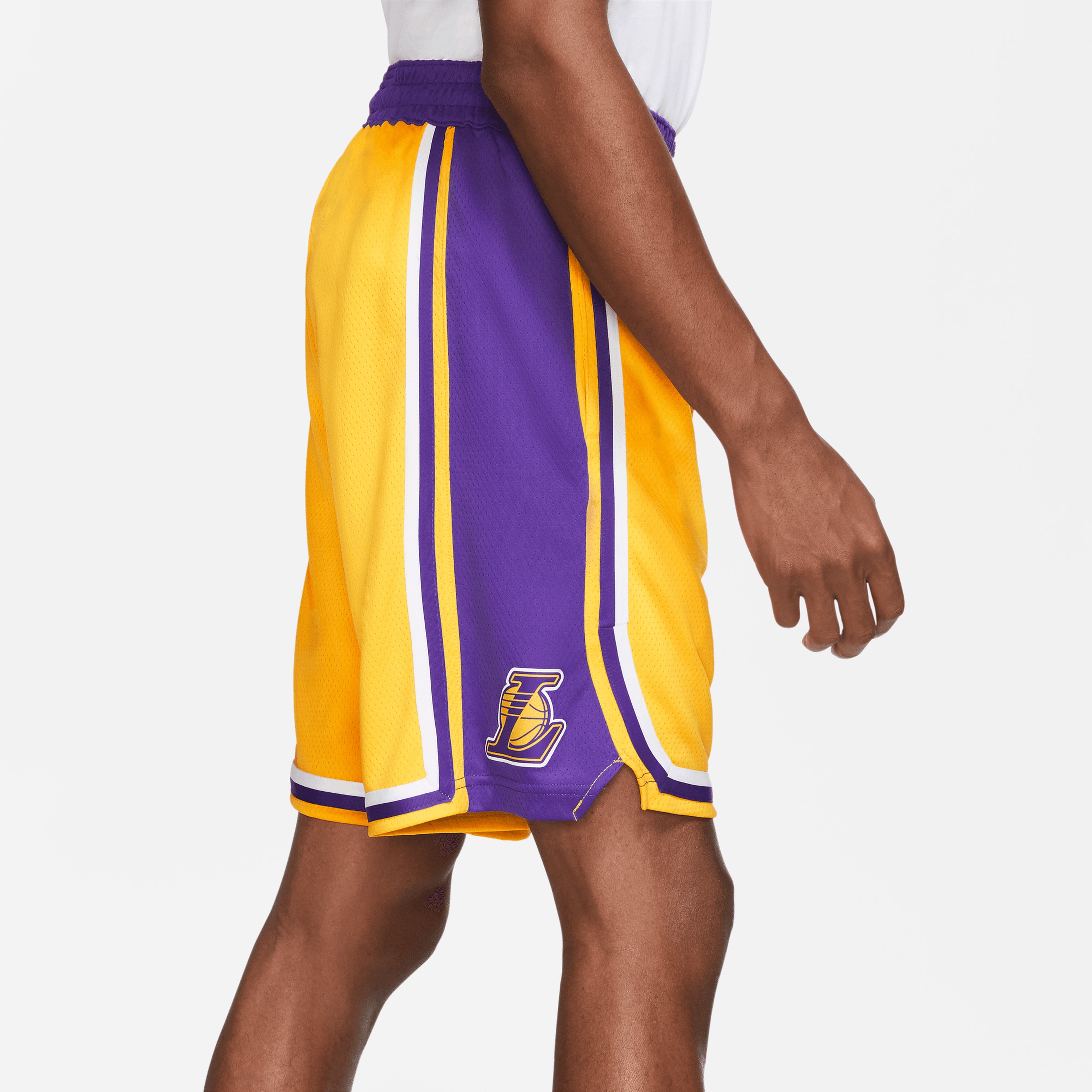 Nike Los Angeles Lakers Spotlight Erkek Sarı Basketbol Şortu