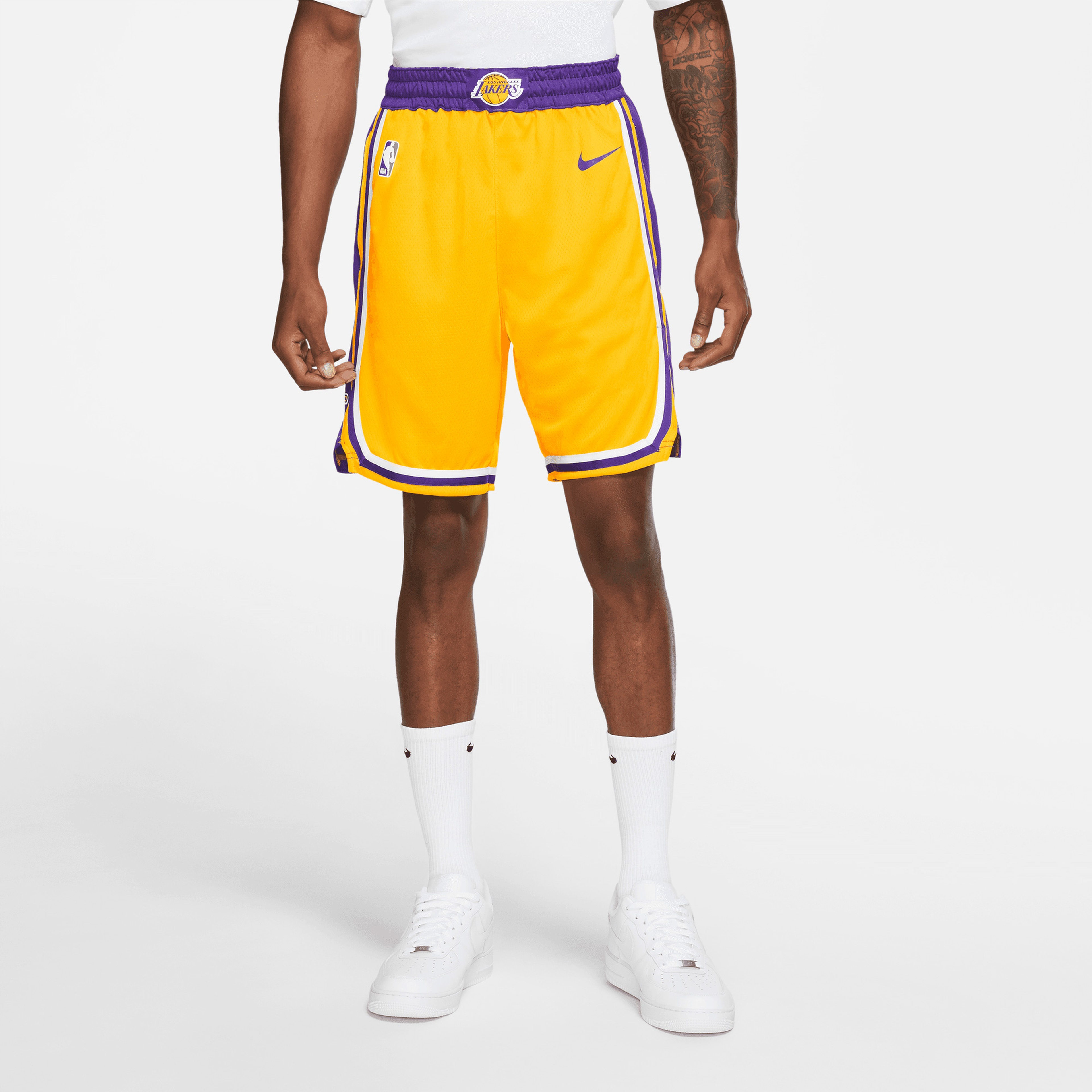 Nike Los Angeles Lakers Spotlight Erkek Sarı Basketbol Şortu