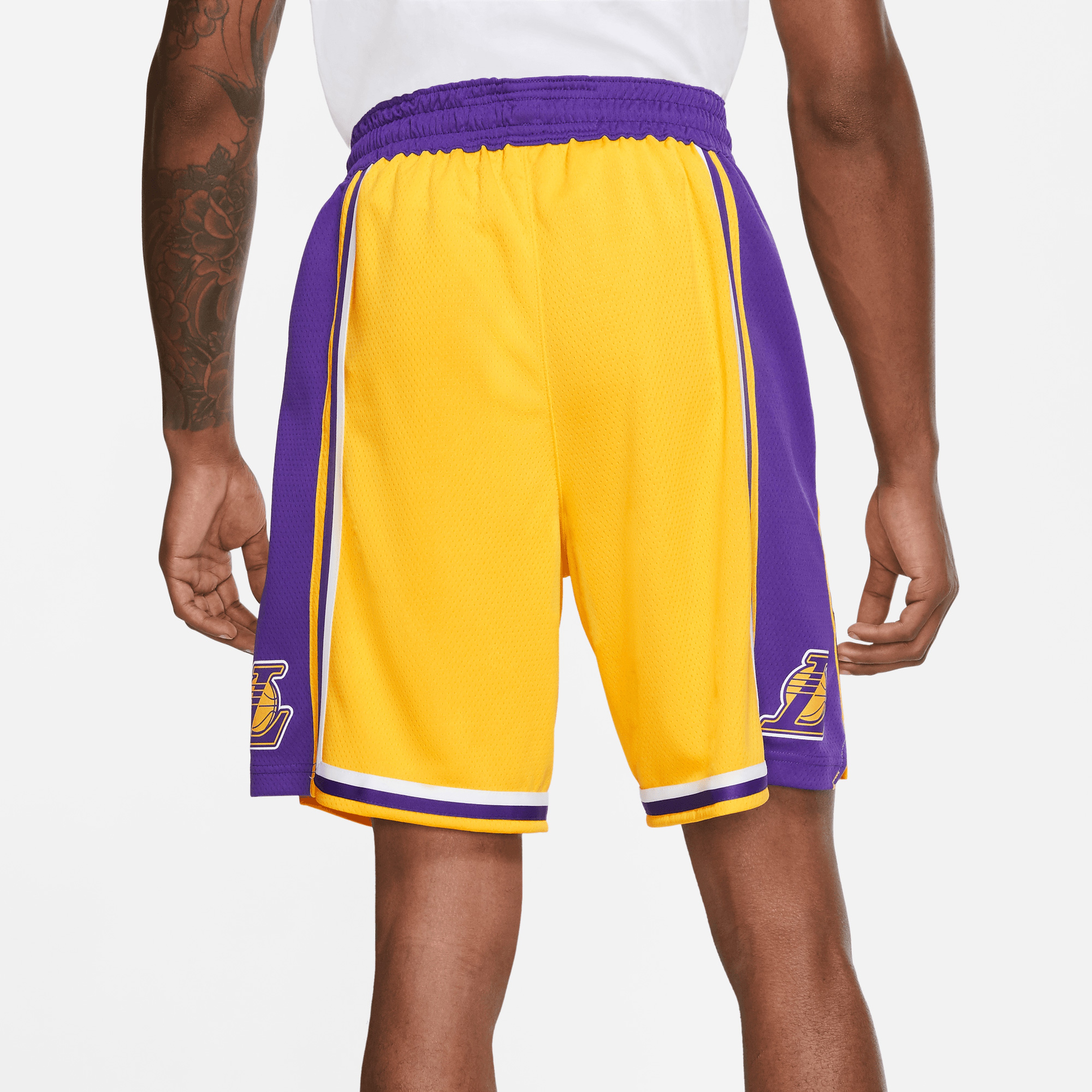 Nike Los Angeles Lakers Spotlight Erkek Sarı Basketbol Şortu