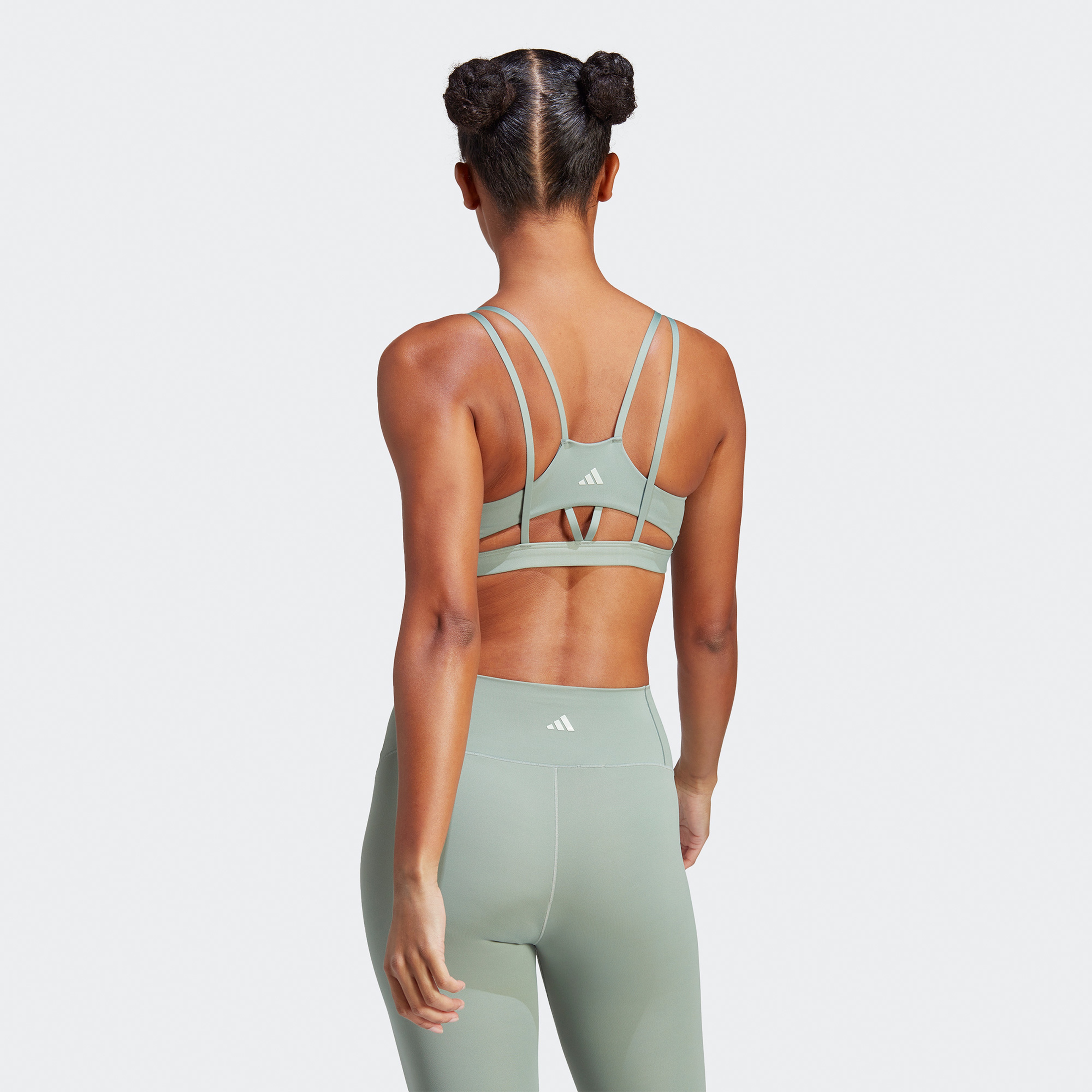 adidas Yoga Studio Luxe Light-Support Kadın Yeşil Bra