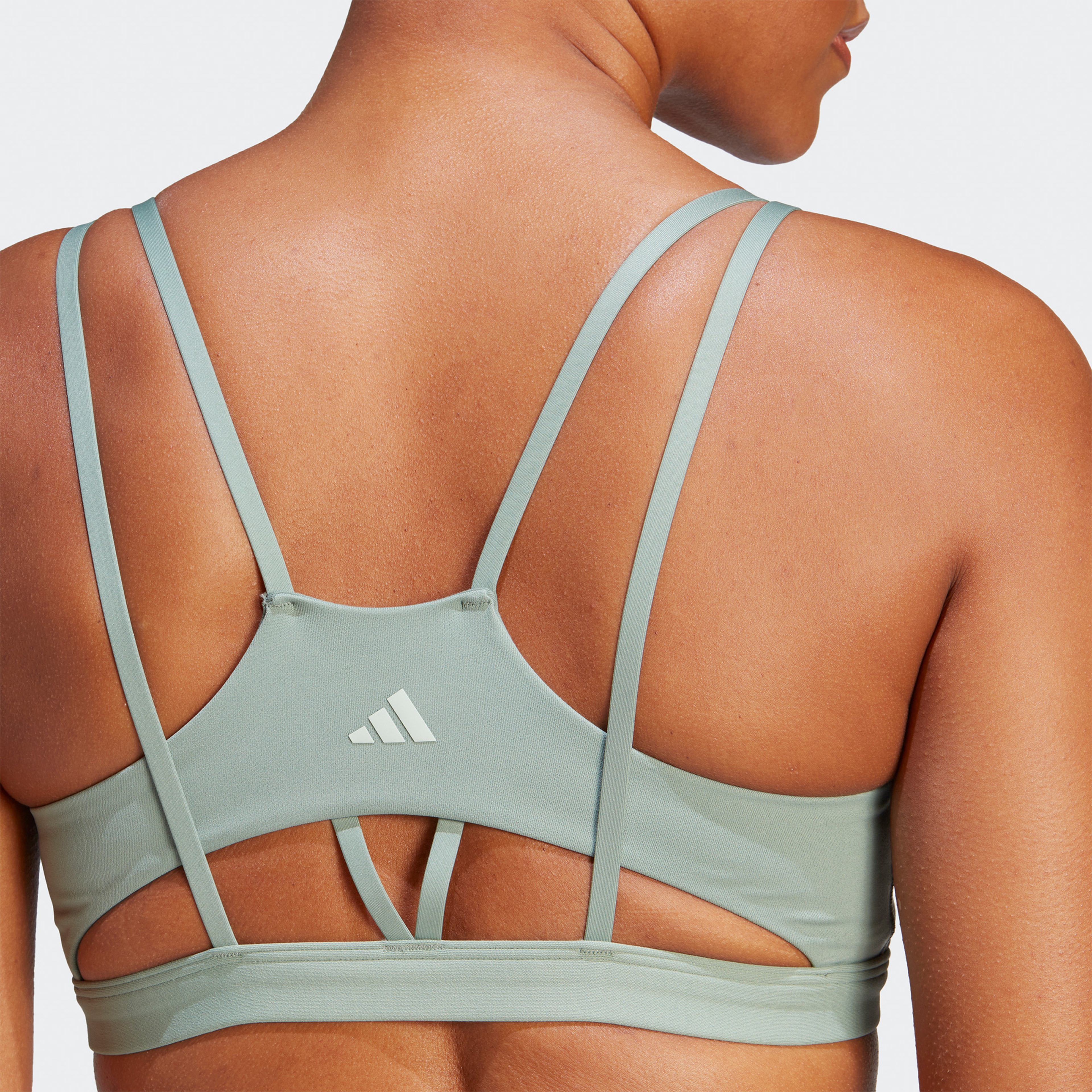 adidas Yoga Studio Luxe Light-Support Kadın Yeşil Bra