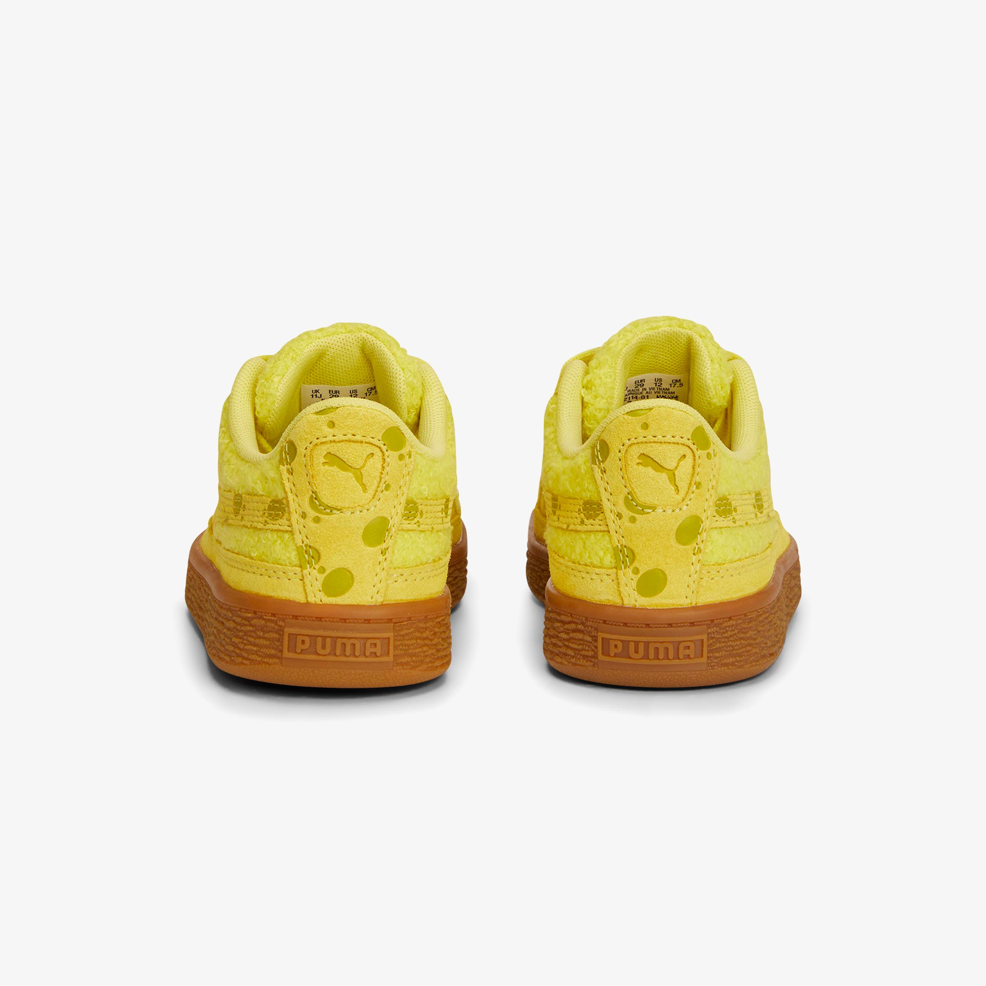 Puma x Spongebob PS Suede Çocuk Sarı Spor Ayakkabı