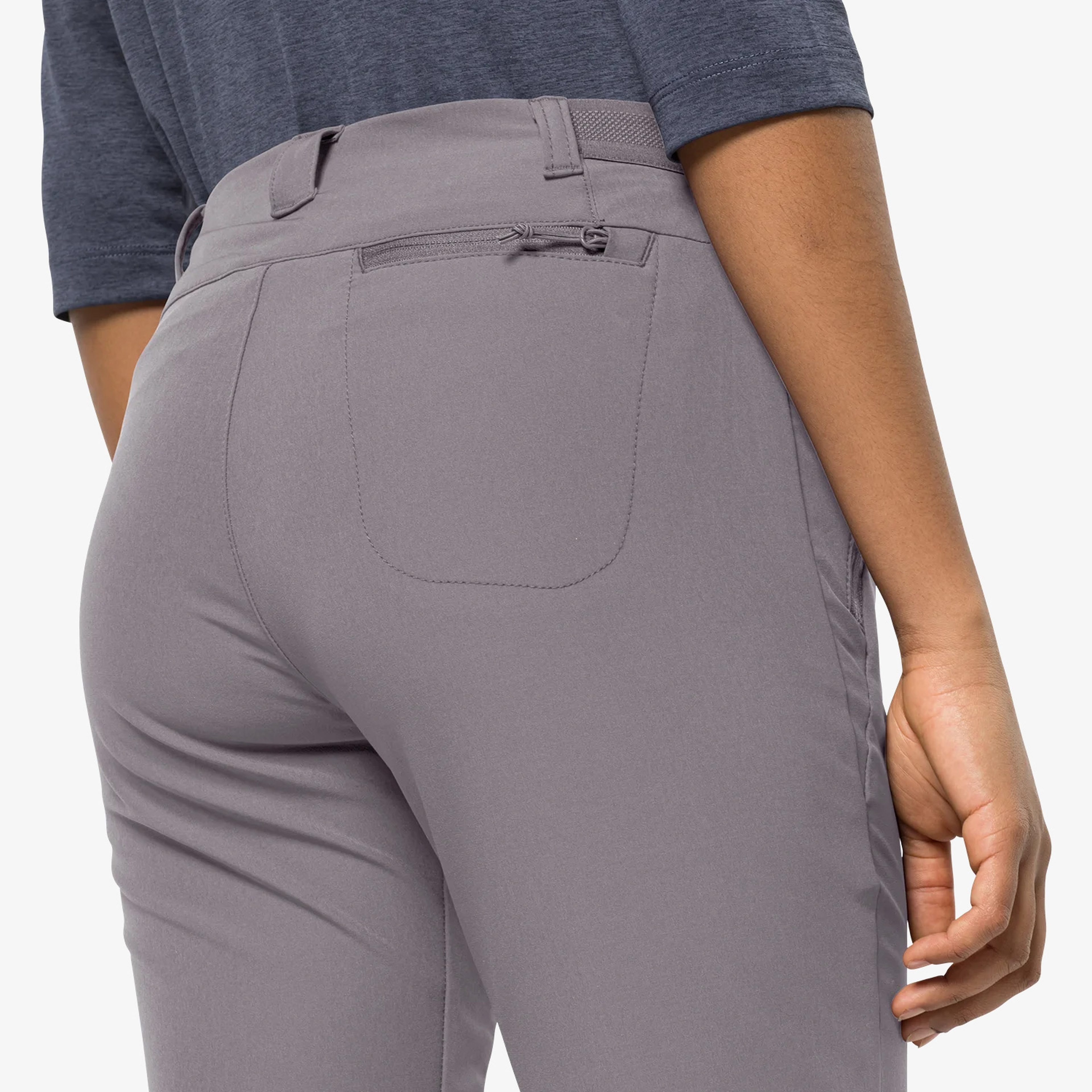 Jack Wolfskin Geigelstein Slim Softshell Kadın Gri Pantolon
