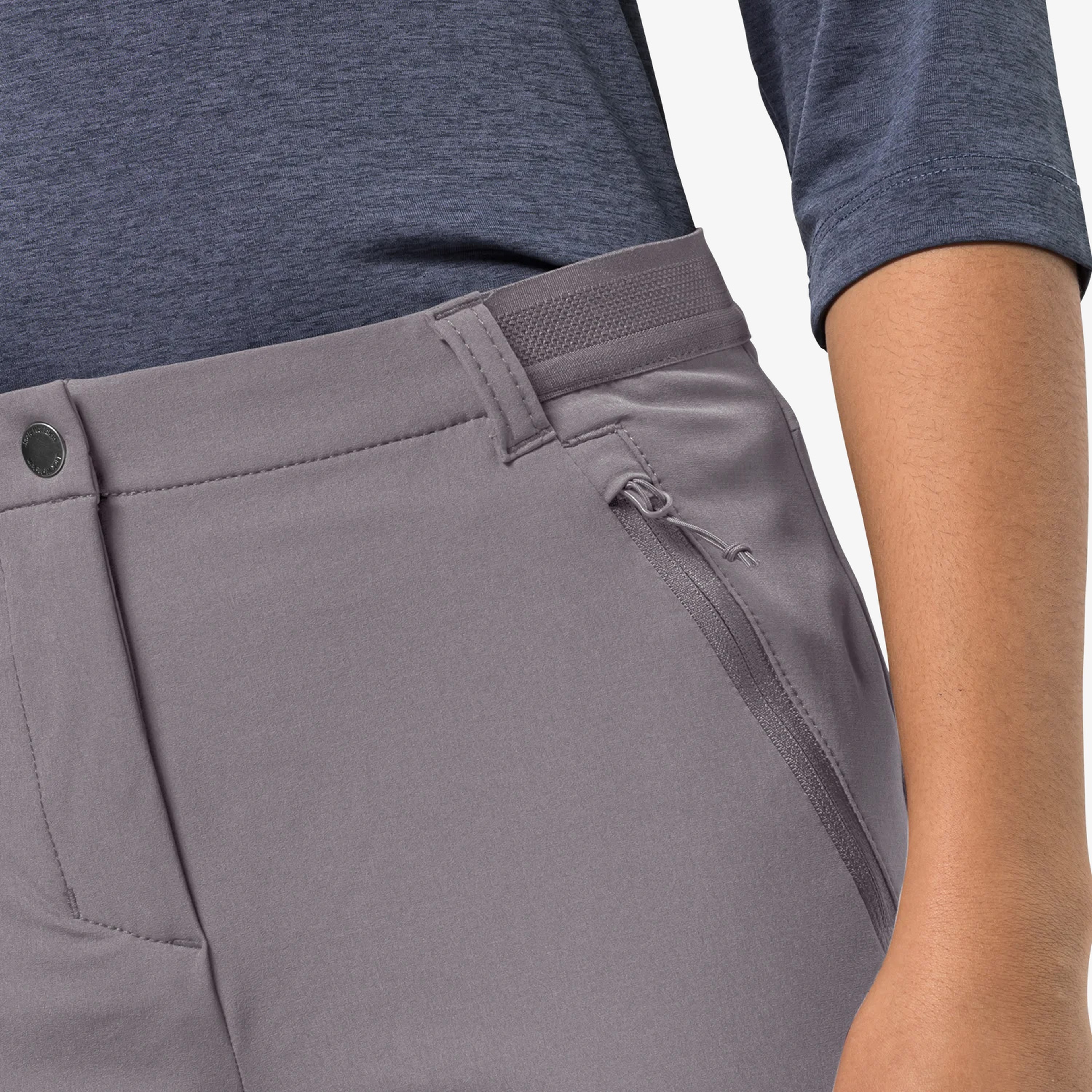 Jack Wolfskin Geigelstein Slim Softshell Kadın Gri Pantolon