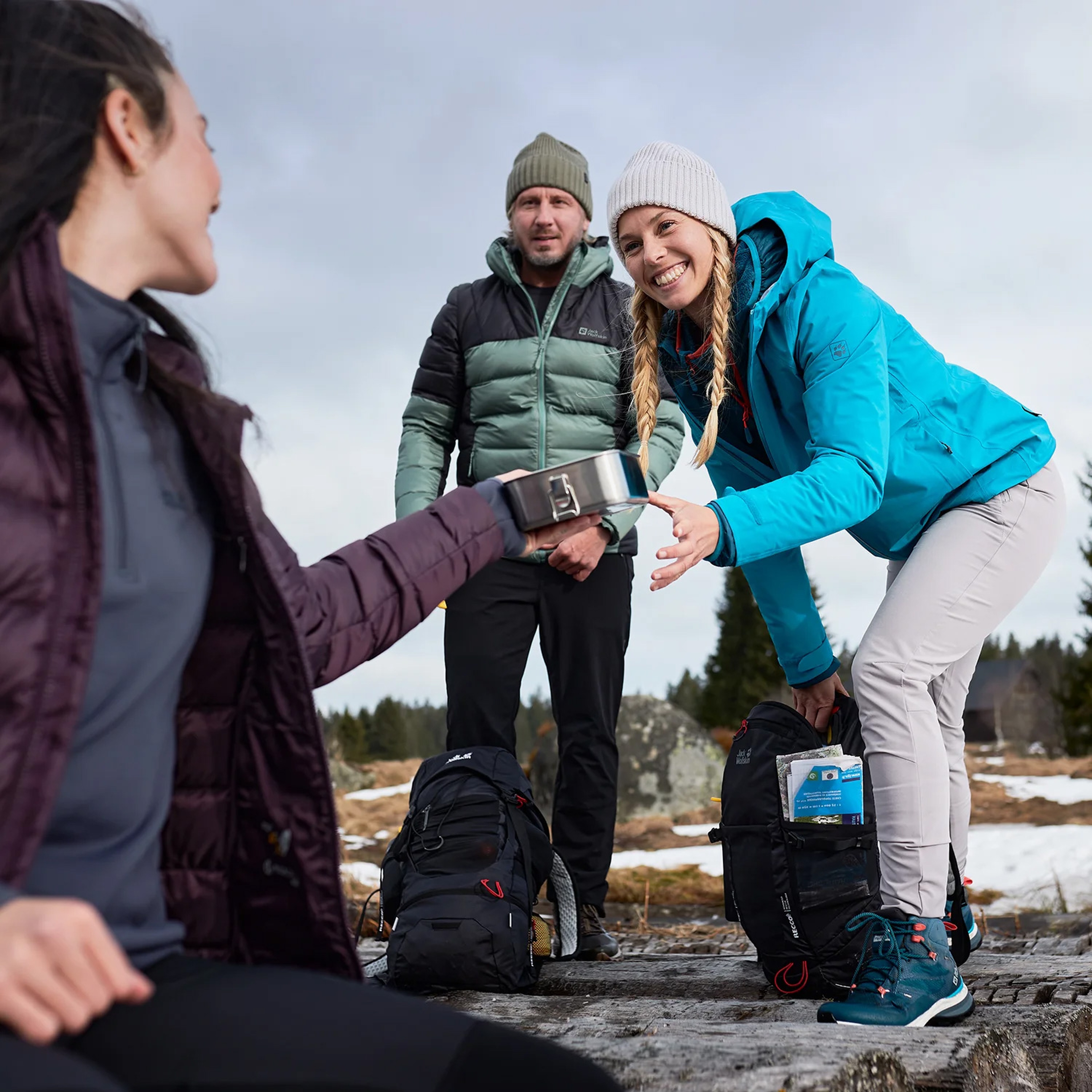 Jack Wolfskin Geigelstein Slim Softshell Kadın Gri Pantolon