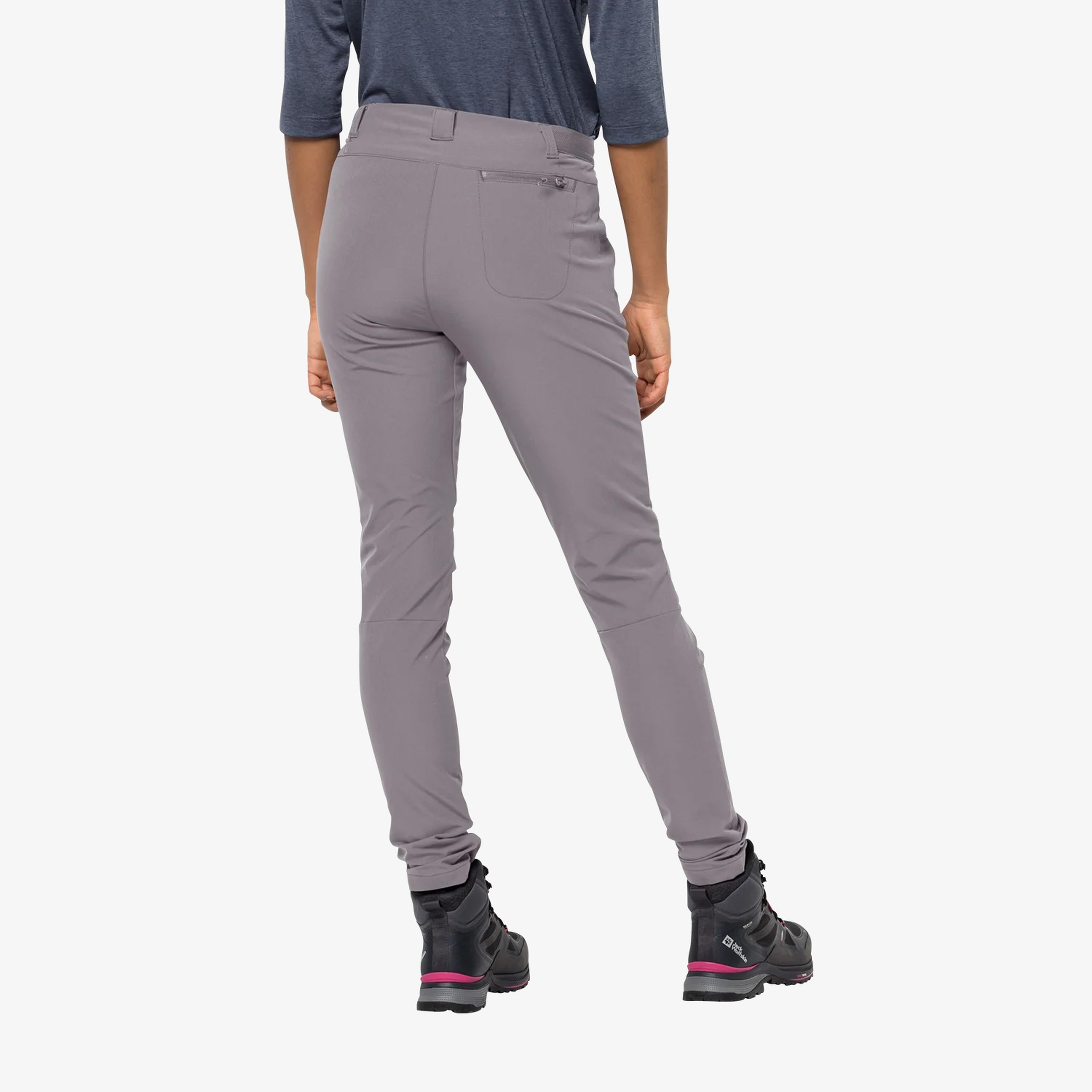 Jack Wolfskin Geigelstein Slim Softshell Kadın Gri Pantolon