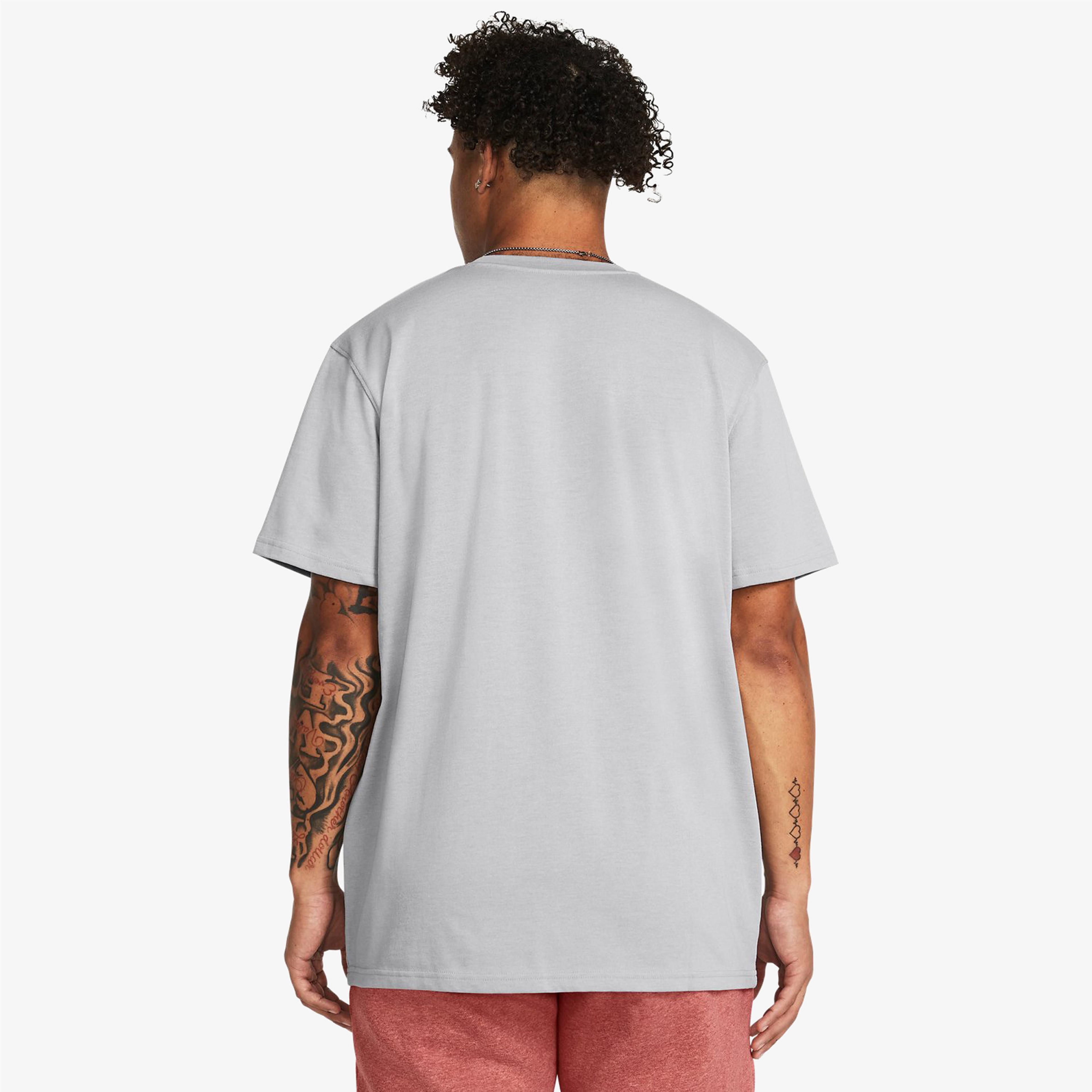 Under Armour Hw Armour Label Ss Erkek Gri T-Shirt
