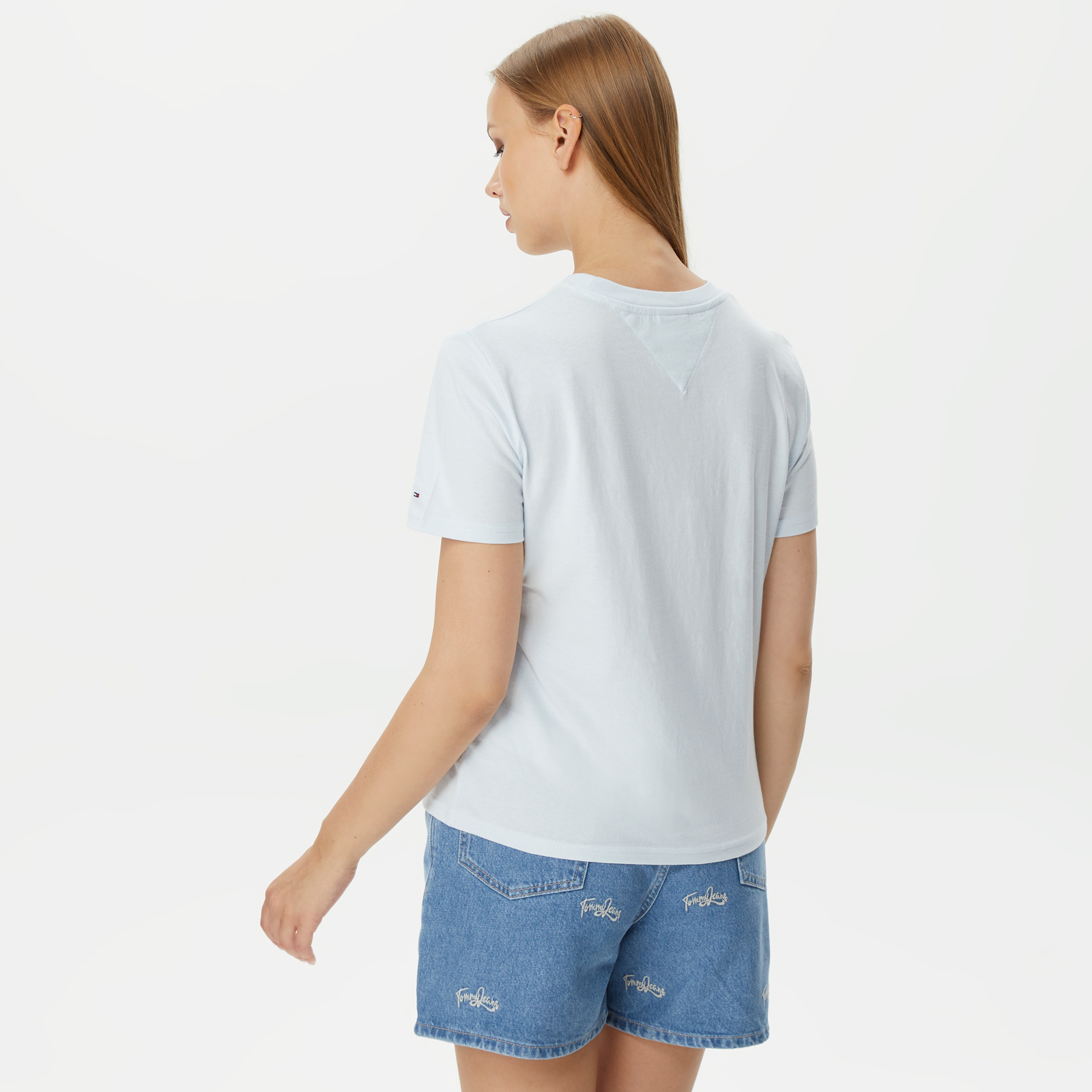 Tommy Jeans Classics Kadın Mavi T-shirt