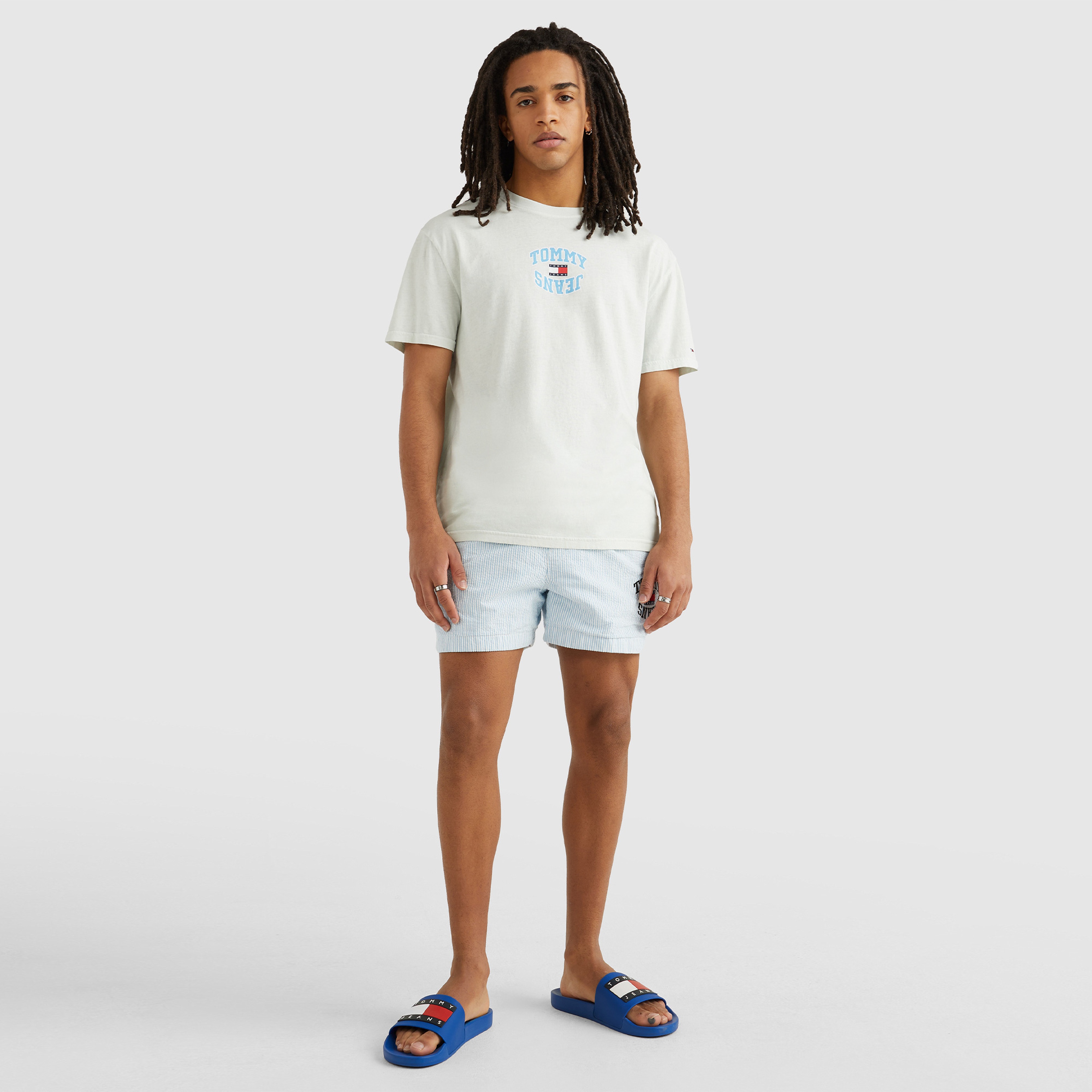 Tommy Jeans Classics Erkek Mavi Terlik