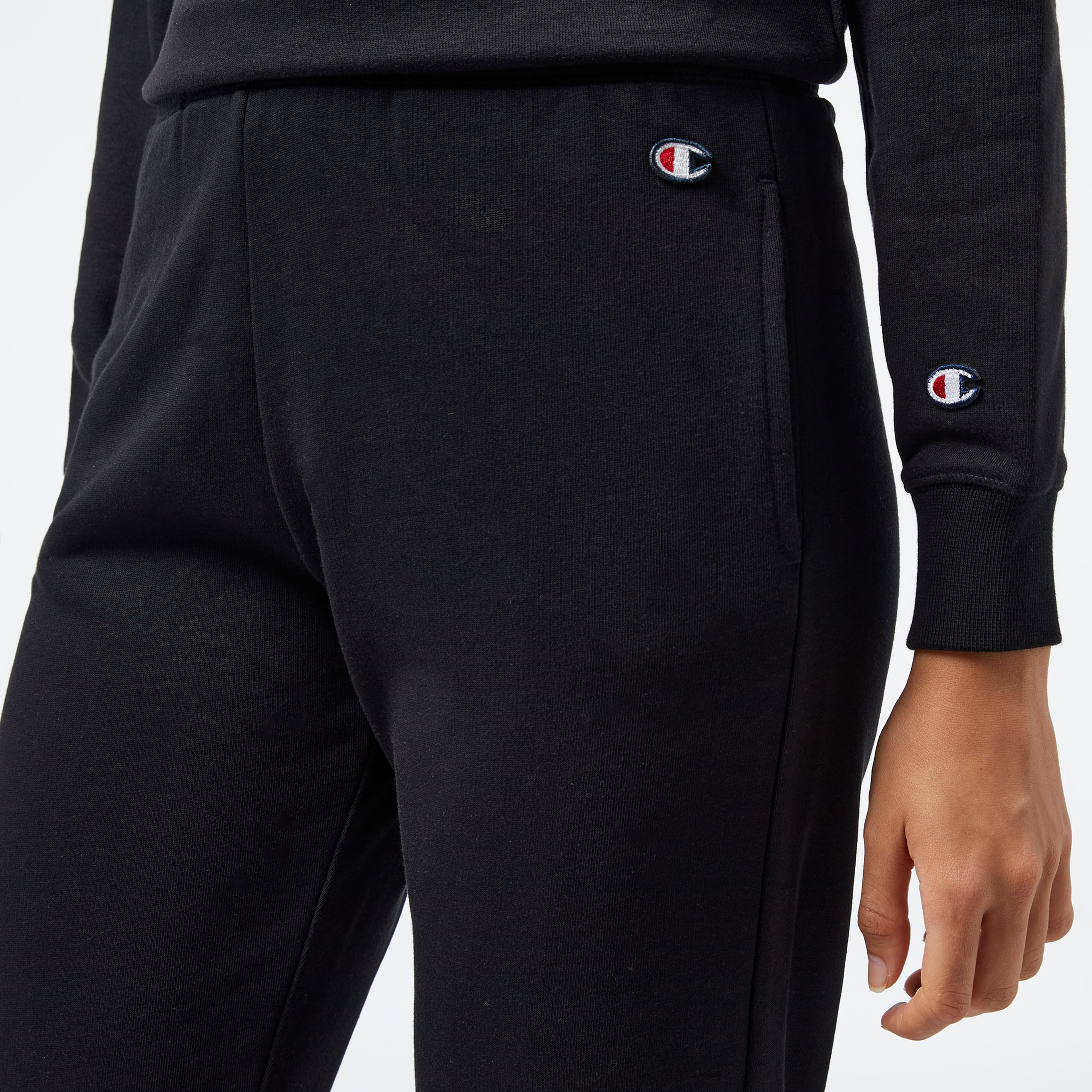 Champion Elastic Cuff Kadın Siyah Eşofman Altı