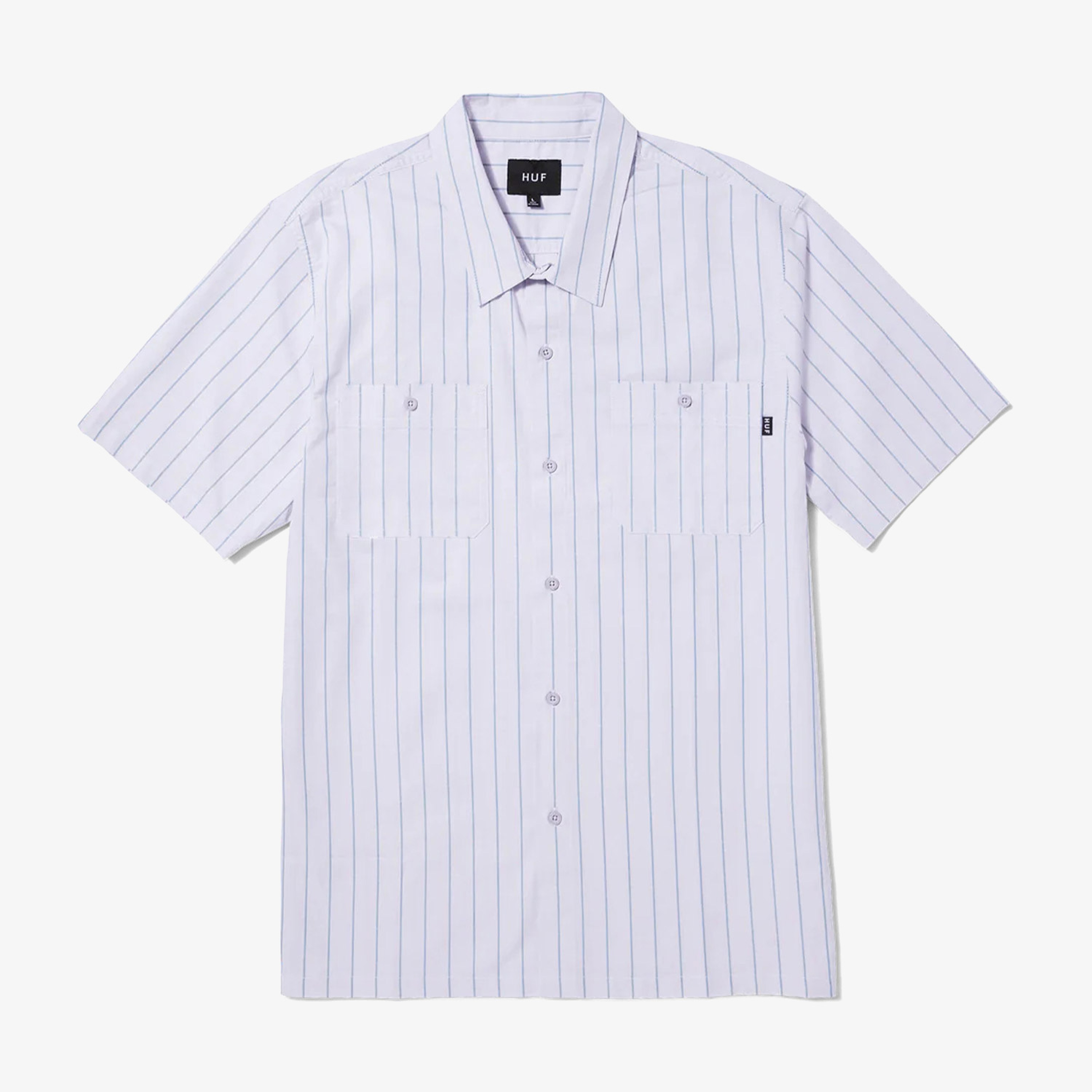 HUF Parker S/S Work Erkek Mor Gömlek