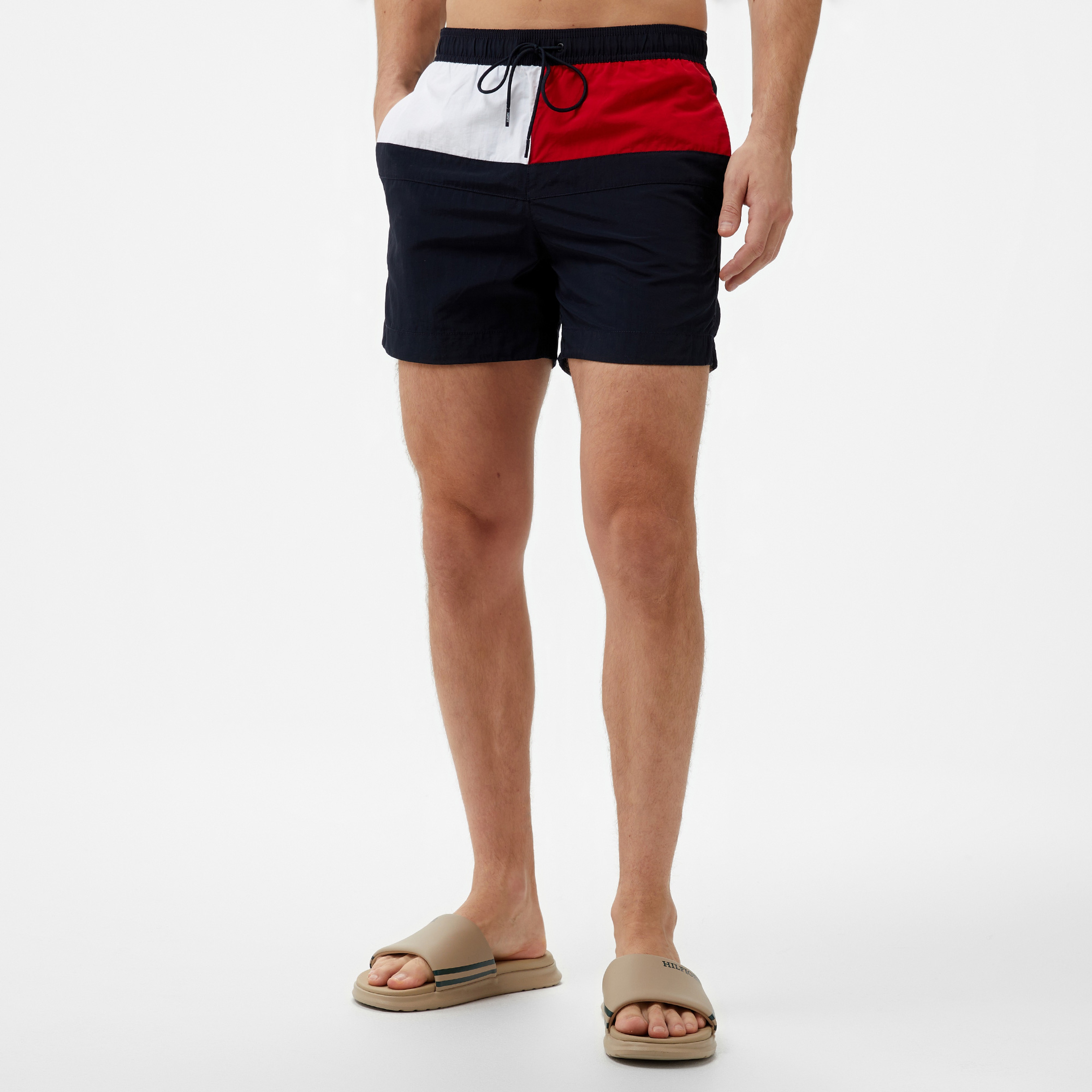 Tommy Hilfiger Medium Drawstring Erkek Kırmızı Deniz Şortu