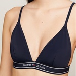 Tommy Jeans Triangle Kadın Lacivert Bikini Üstü