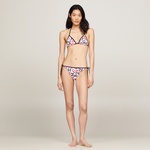 Tommy Hilfiger Triangle Print Kadın Beyaz Bikini Üstü