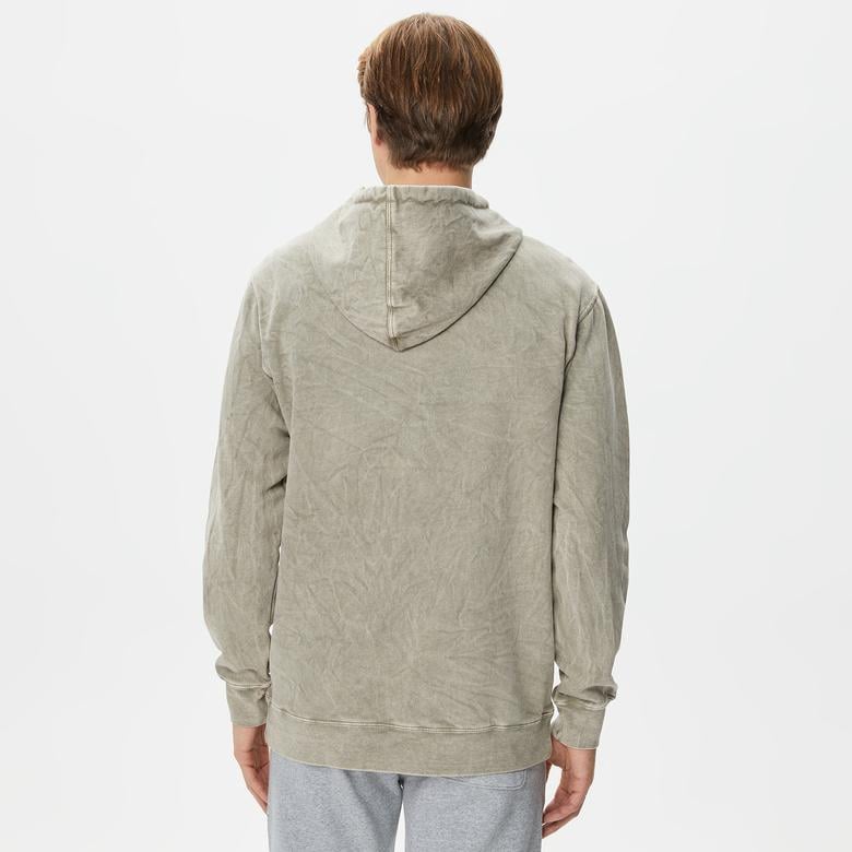 Primitive Nuevo Acid Washed Erkek Bej Hoodie