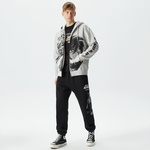 HUF x Gundam Endless Waltz Split Erkek Gri Hoodie
