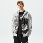HUF x Gundam Endless Waltz Split Erkek Gri Hoodie