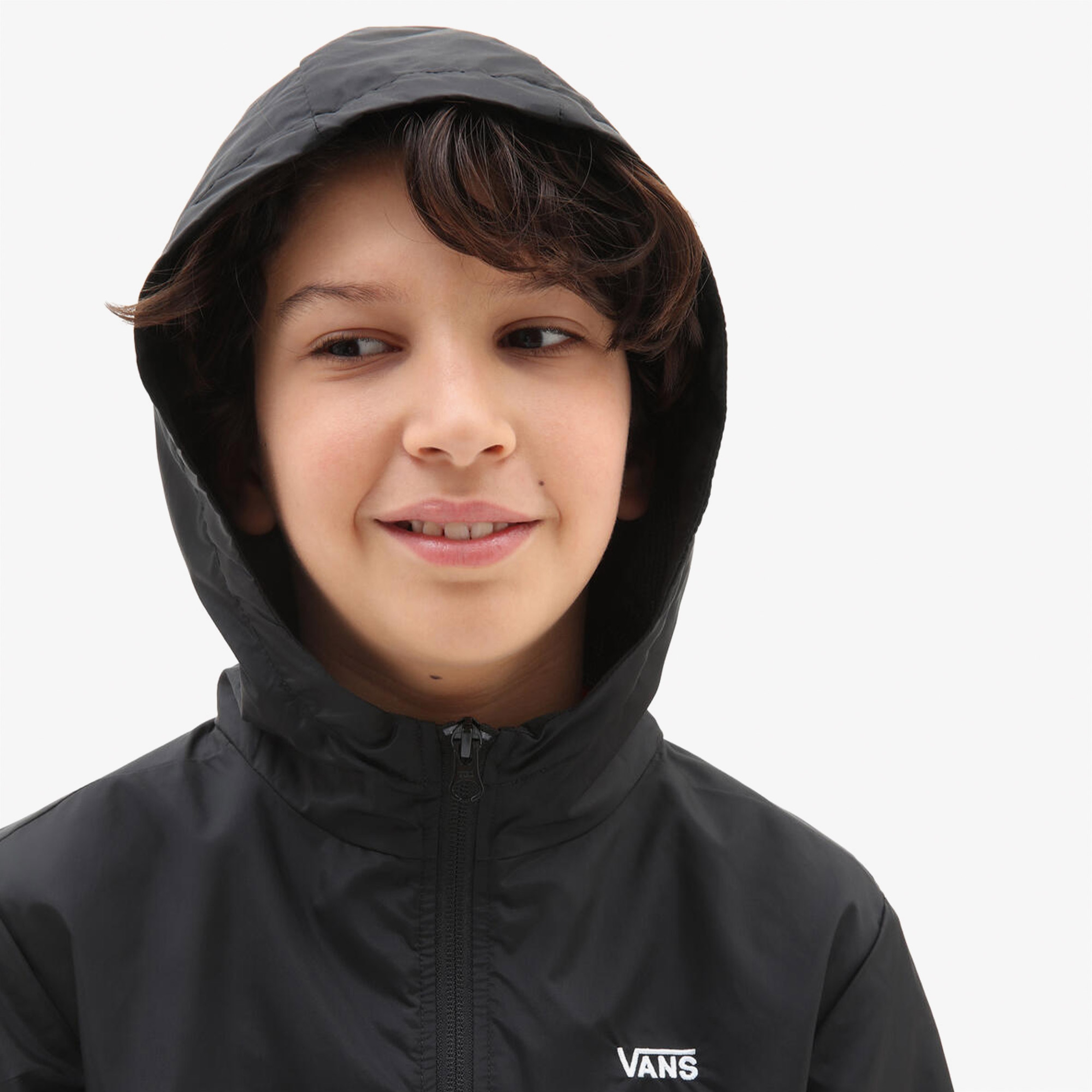 Vans Garnett Windbreaker Çocuk Siyah Ceket