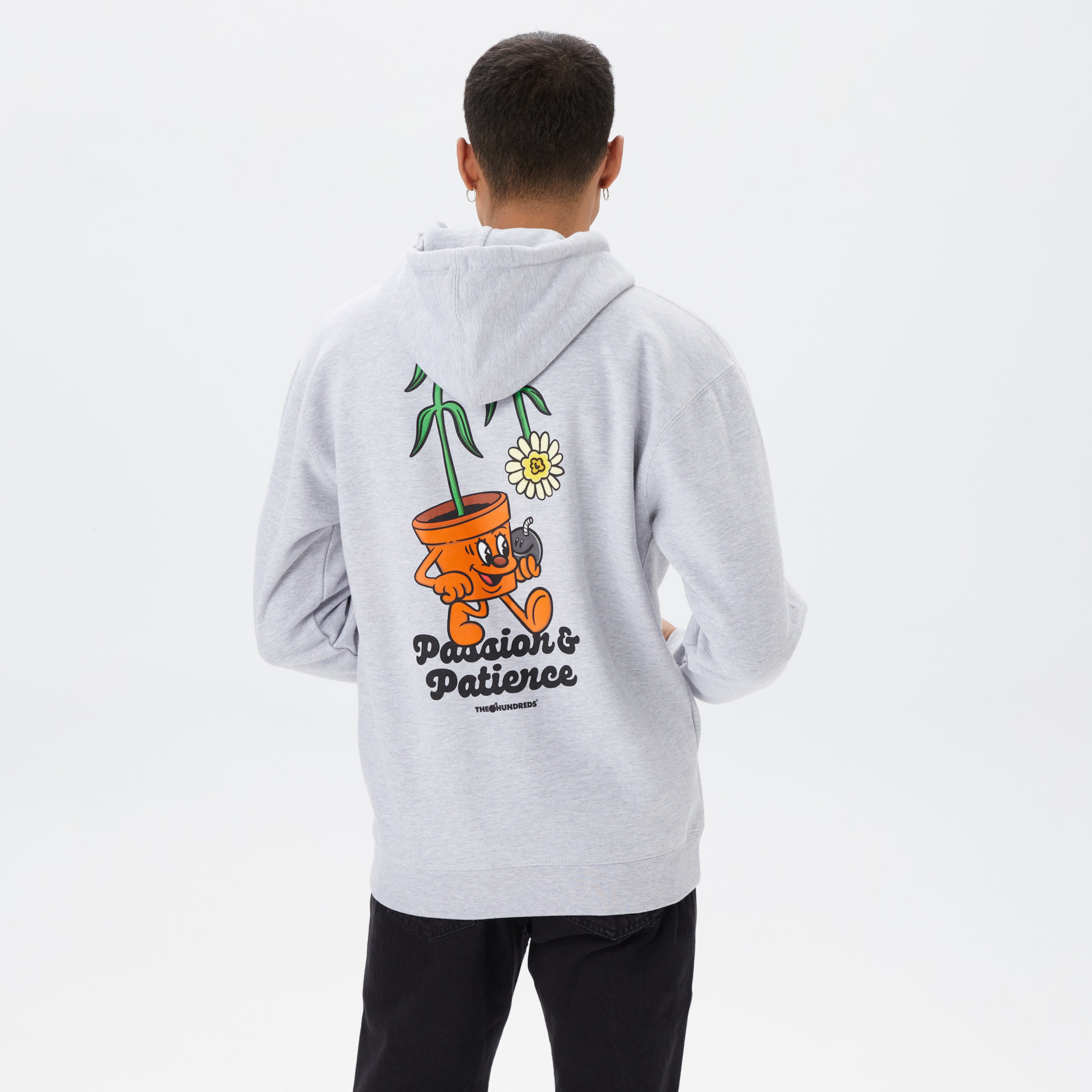 The Hundreds Passion & Patience Erkek Siyah Hoodie