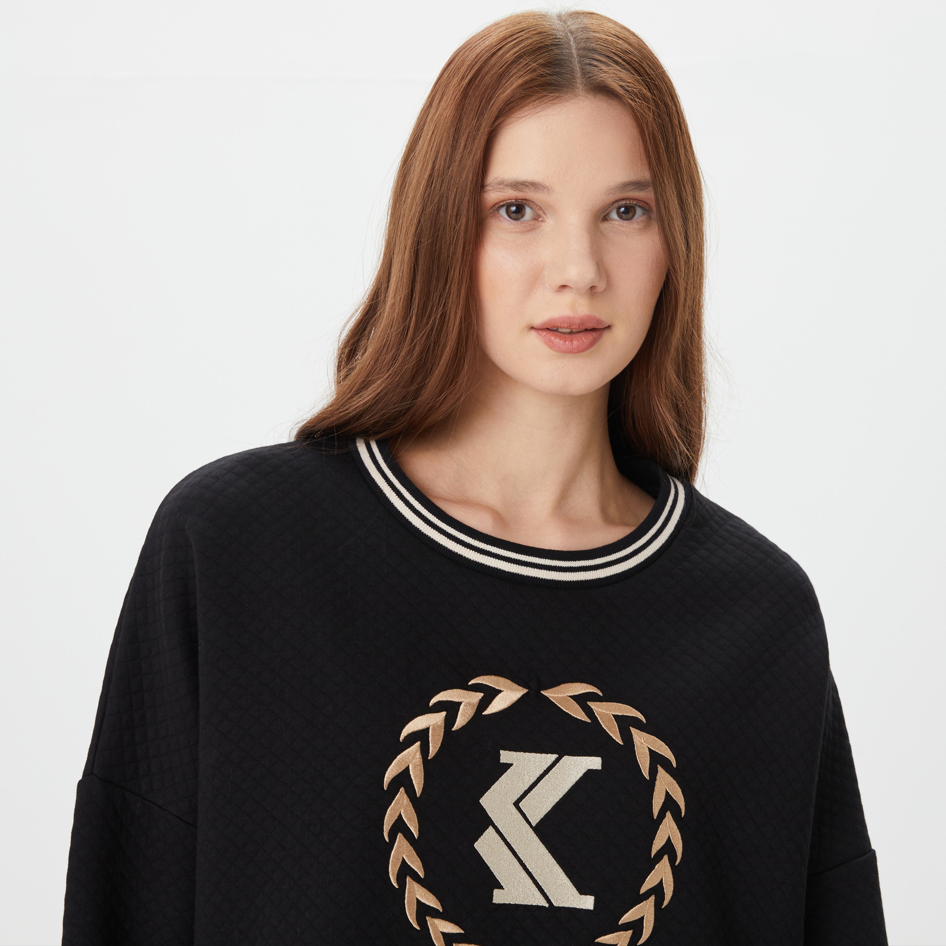 Karl Kani Signature Kadın Siyah Sweatshirt