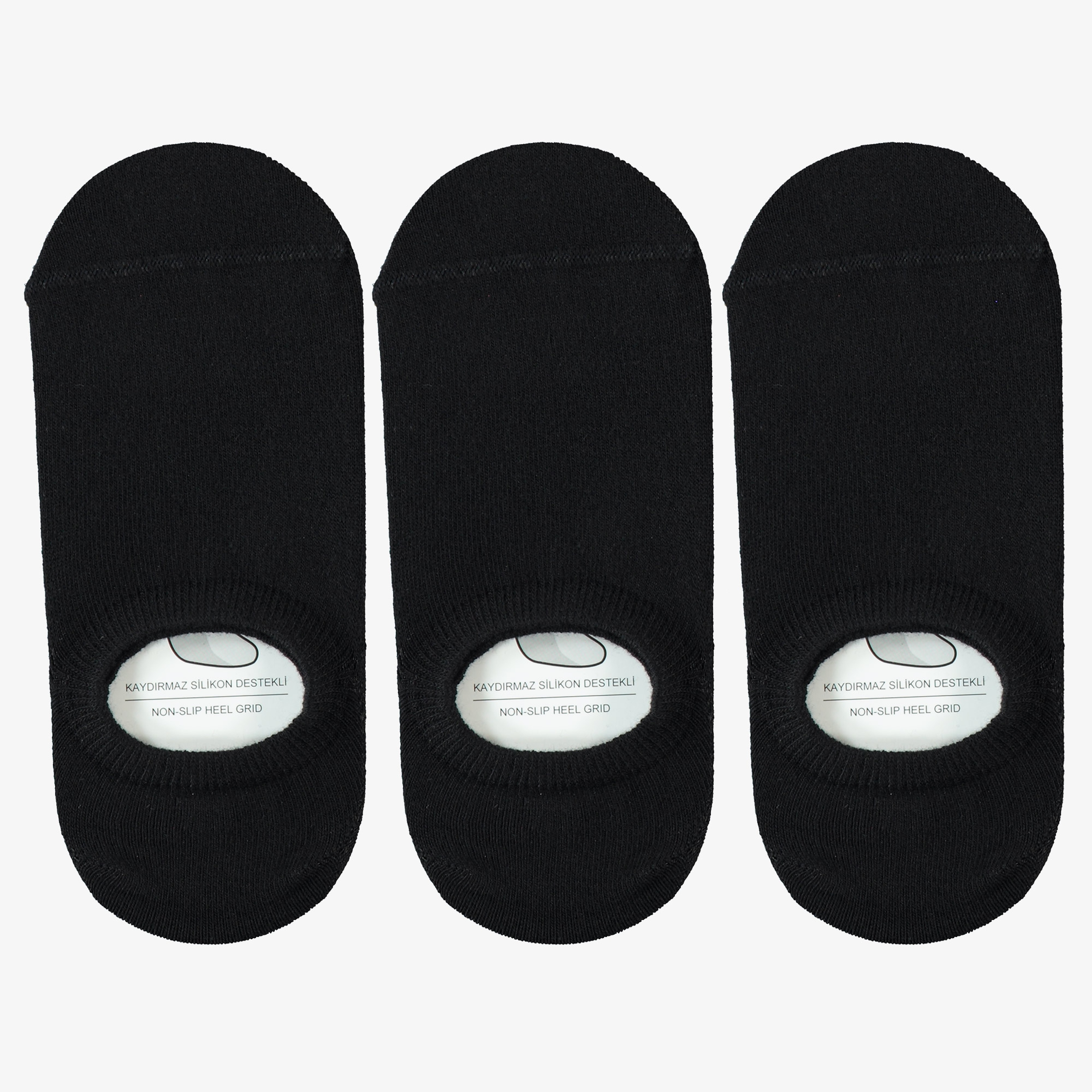 UNITED4 Kadın Siyah 3'lü Çorap