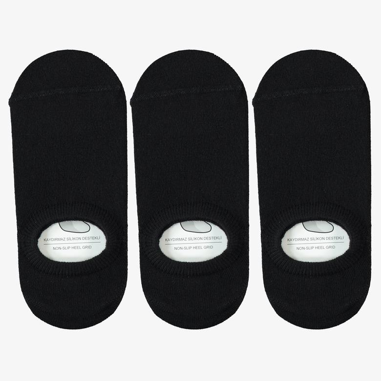 UNITED4 Kadın Siyah 3'lü Çorap