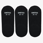 UNITED4 Kadın Siyah 3'lü Çorap