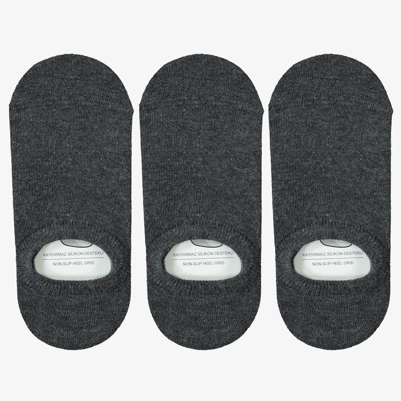 UNITED4 Kadın Gri 3'lü Çorap