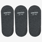 UNITED4 Kadın Gri 3'lü Çorap