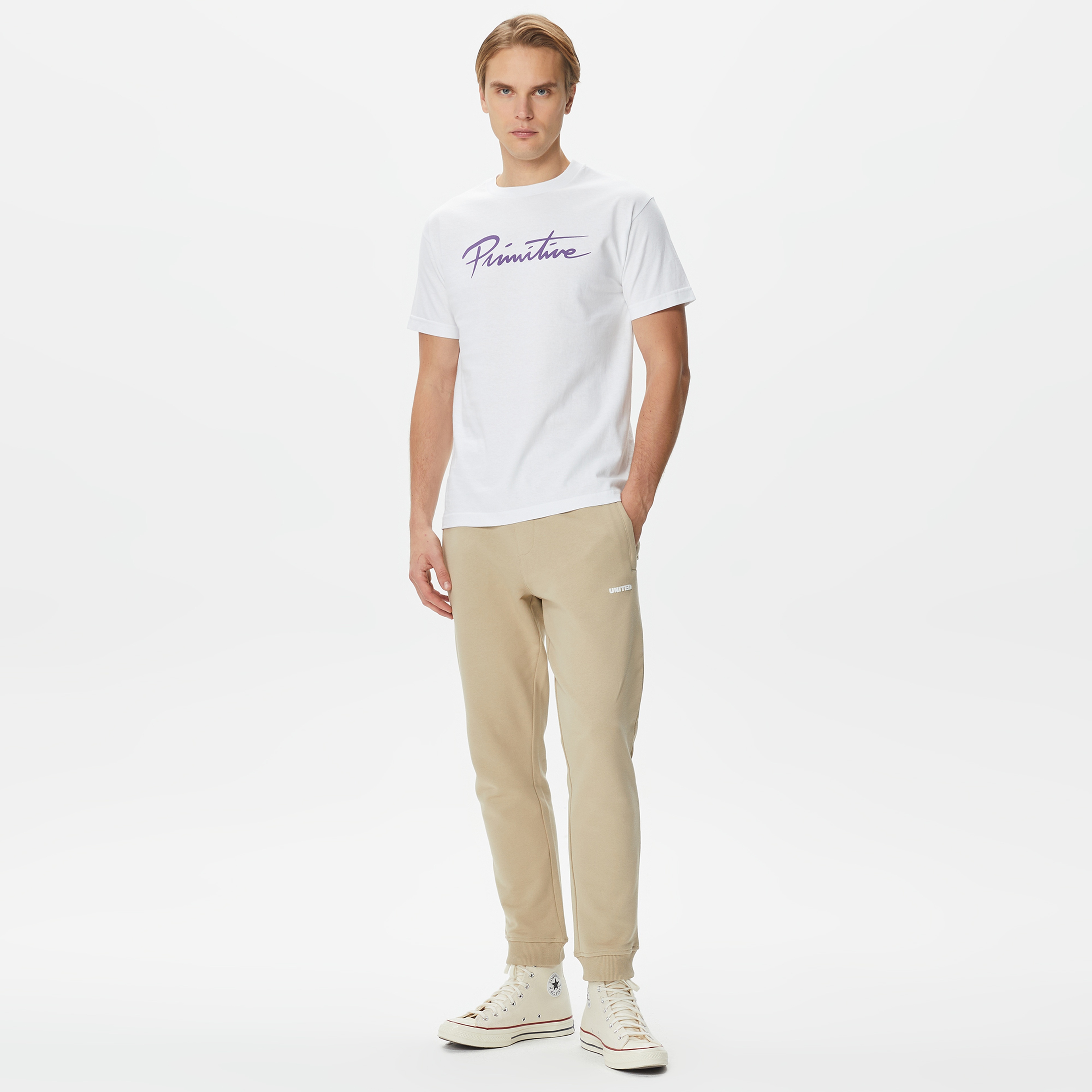 Primitive Nuevo Erkek Beyaz T-Shirt