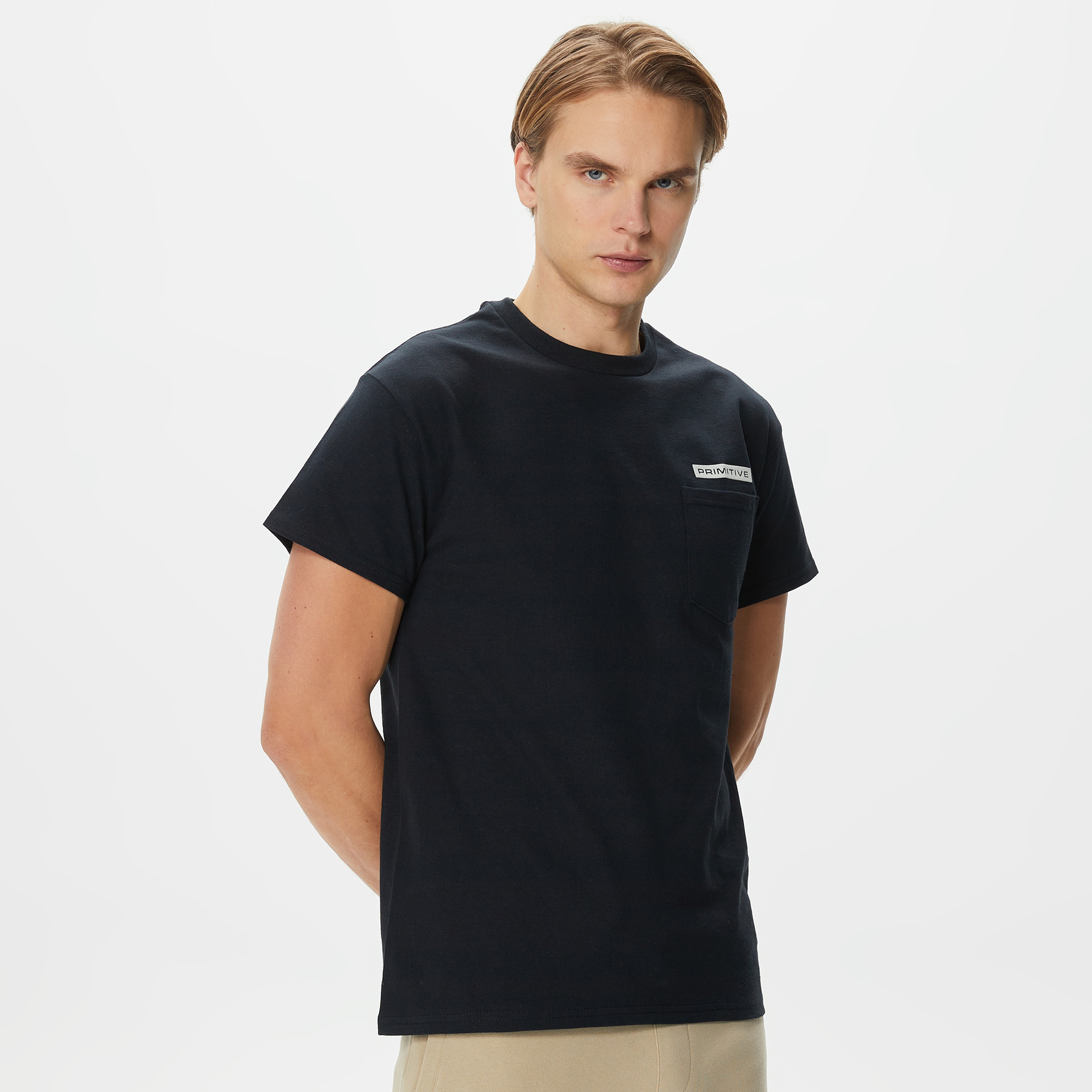 Primitive Cosmopolitan Pocket Erkek Siyah T-Shirt