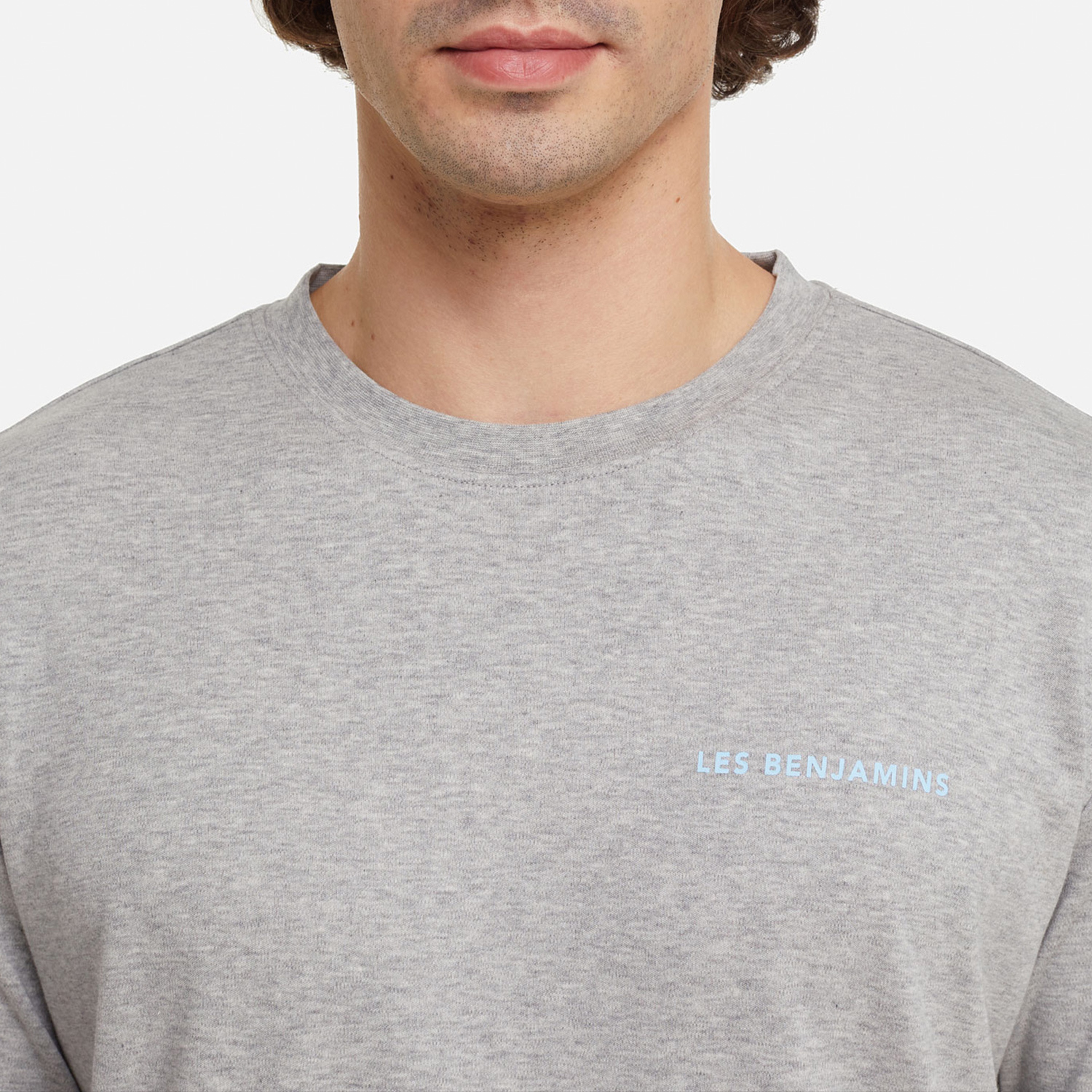 Les Benjamins Core Erkek Gri T-Shirt