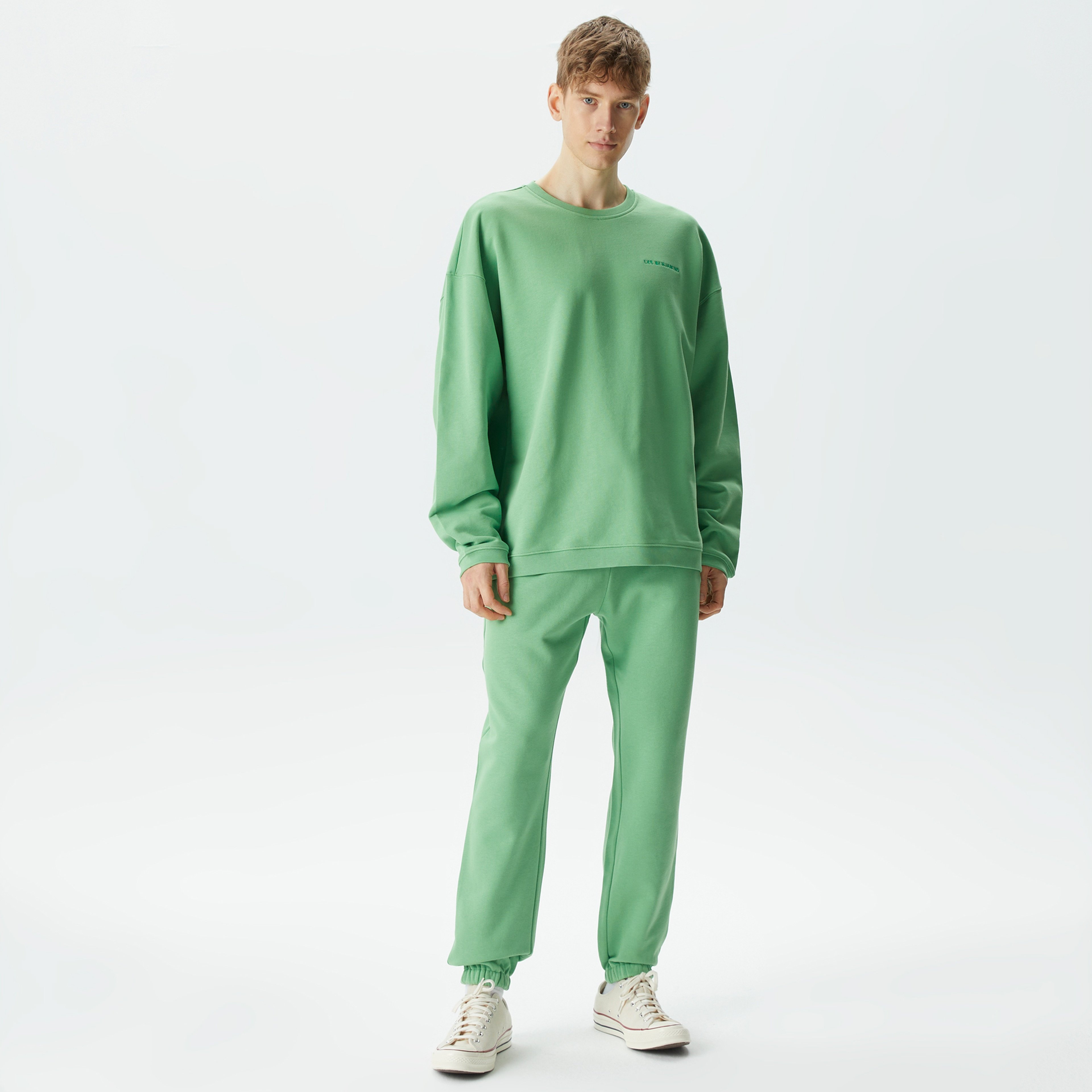 Les Benjamins Essential 305 Erkek Yeşil Sweatshirt