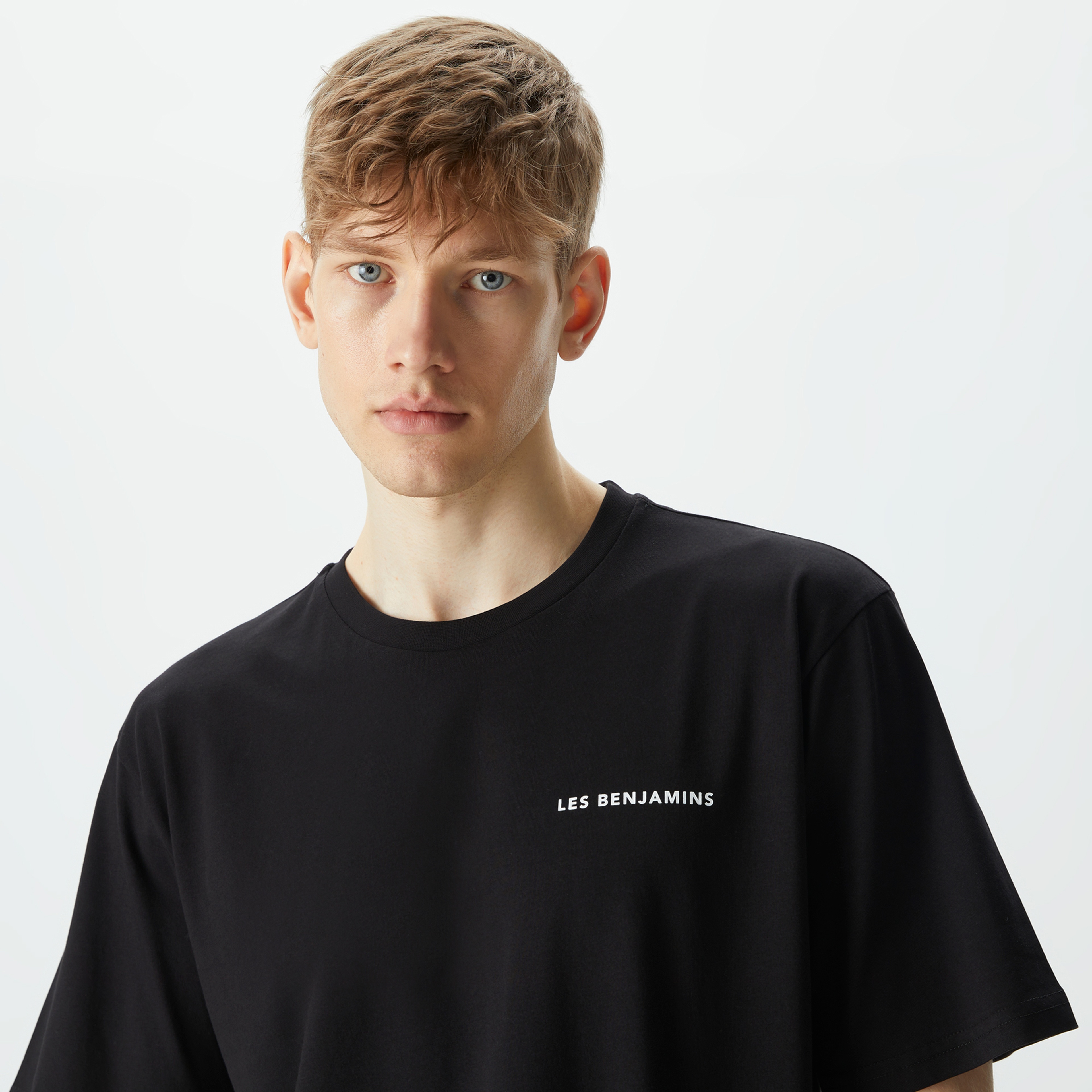 Les Benjamins Kısmet 704 Erkek Siyah T-Shirt