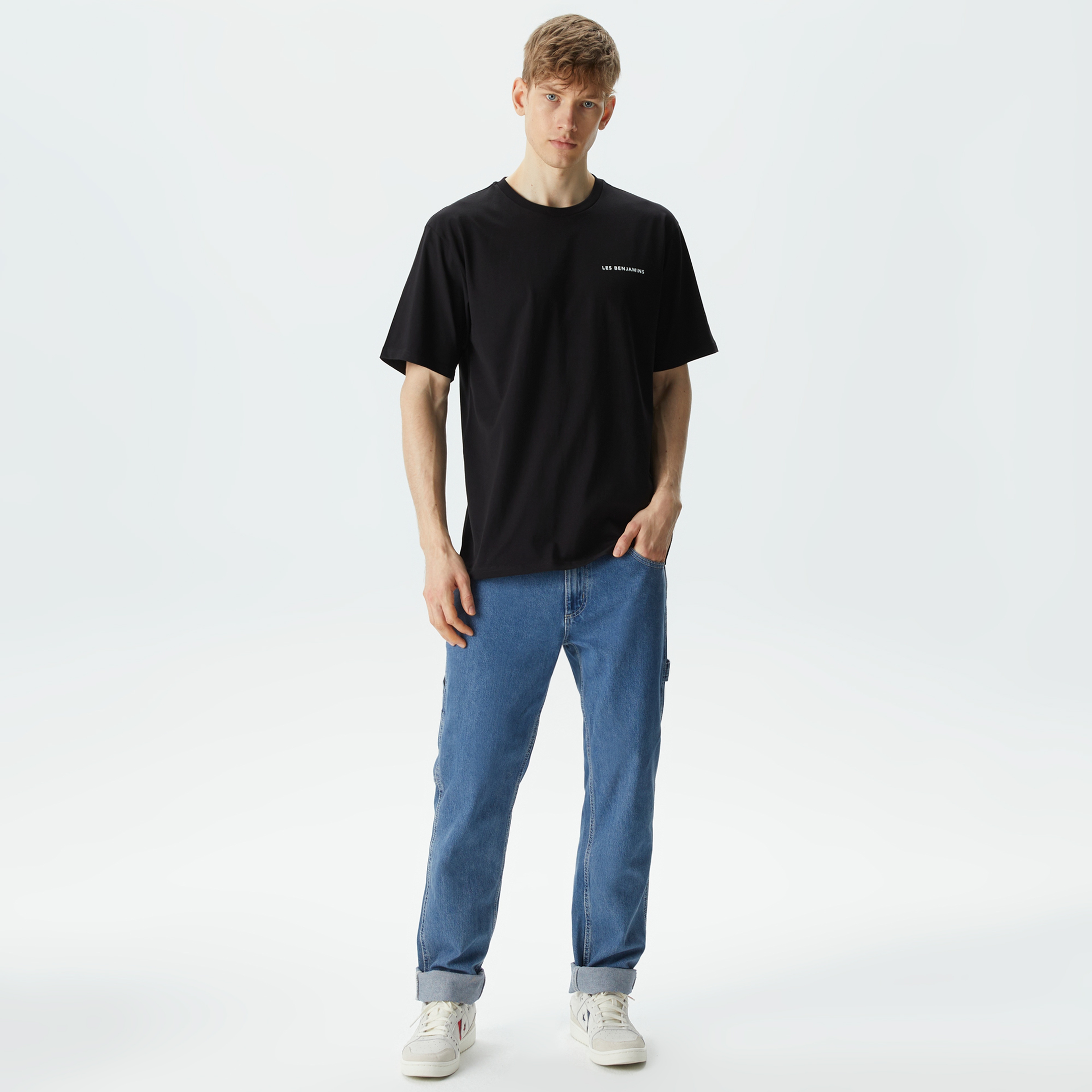 Les Benjamins Kısmet 704 Erkek Siyah T-Shirt