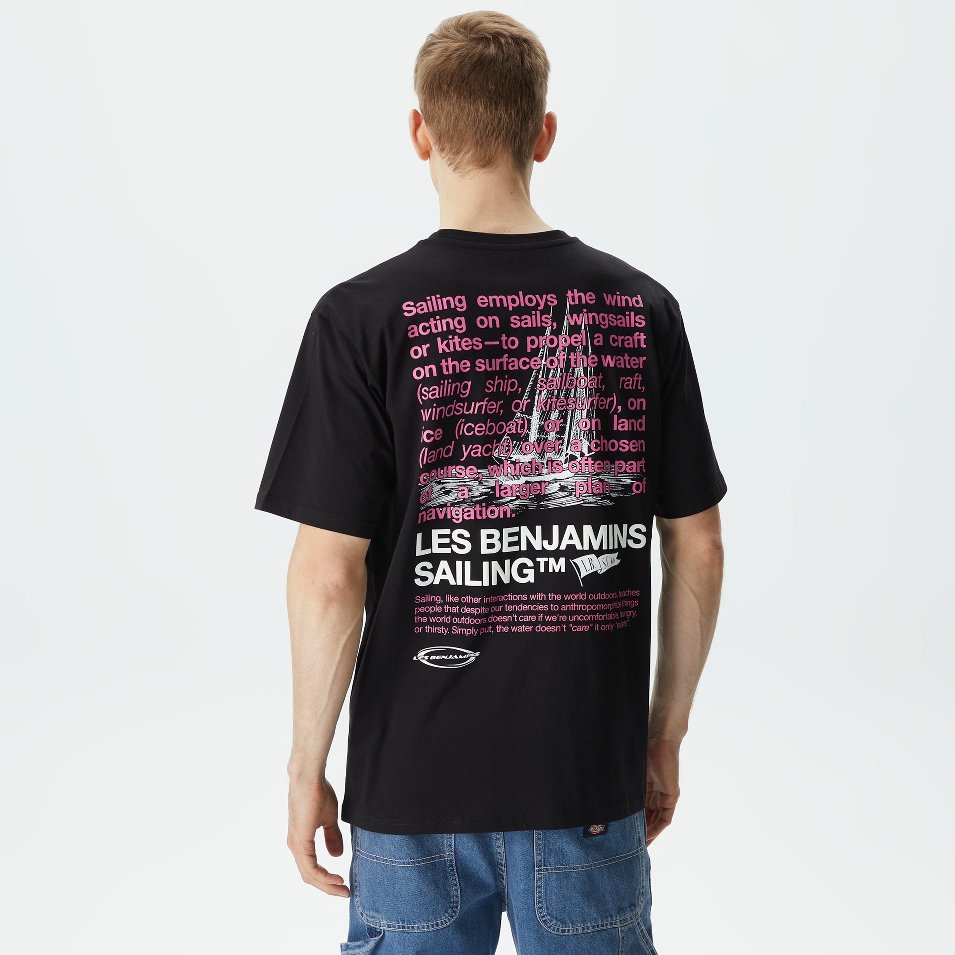 Les Benjamins Kısmet 704 Erkek Siyah T-Shirt