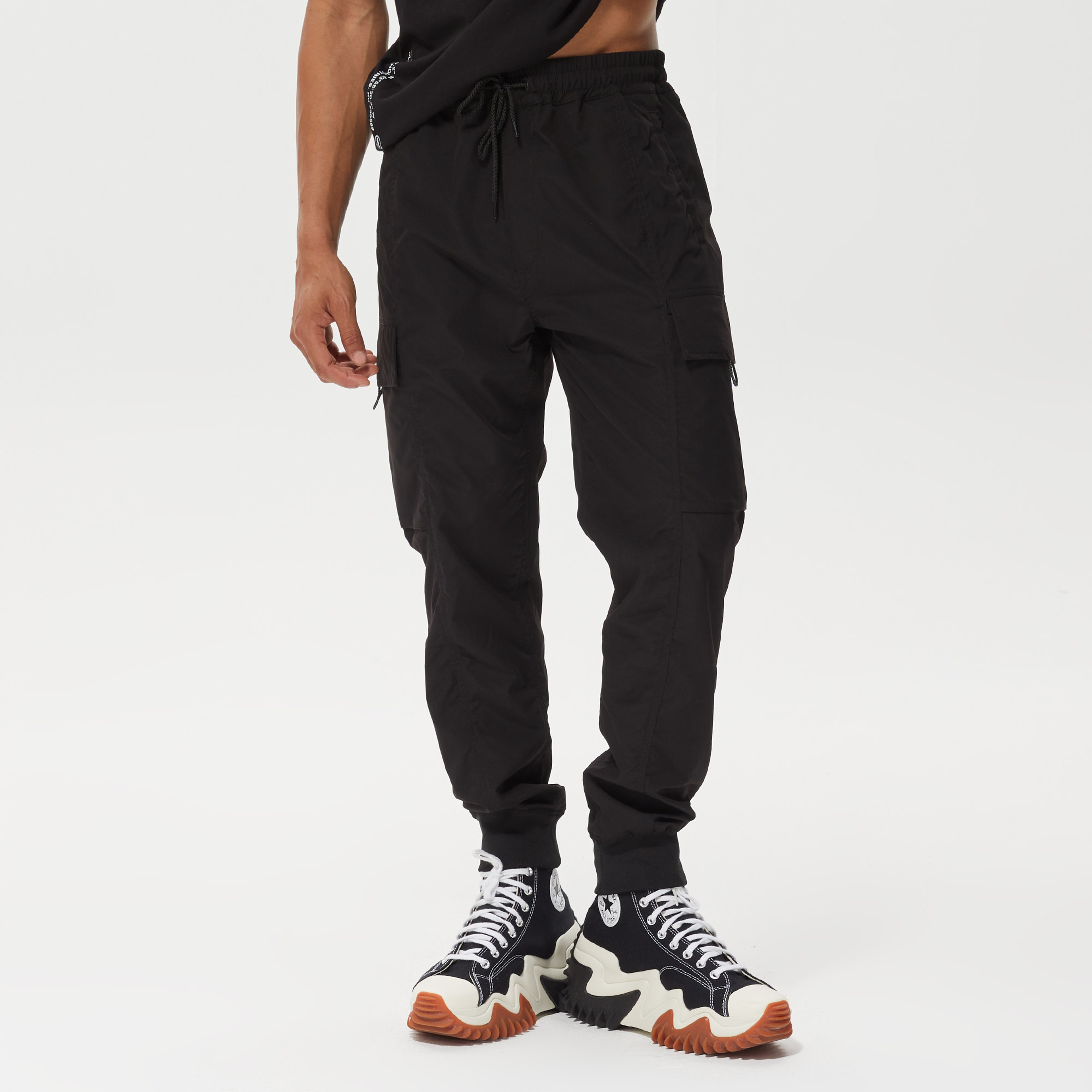 Alpha Industries Slim Fit Erkek Siyah Eşofman Altı