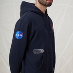 Alpha Industries Nasa Erkek Lacivert Hoodie