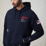 Alpha Industries Nasa Erkek Lacivert Hoodie