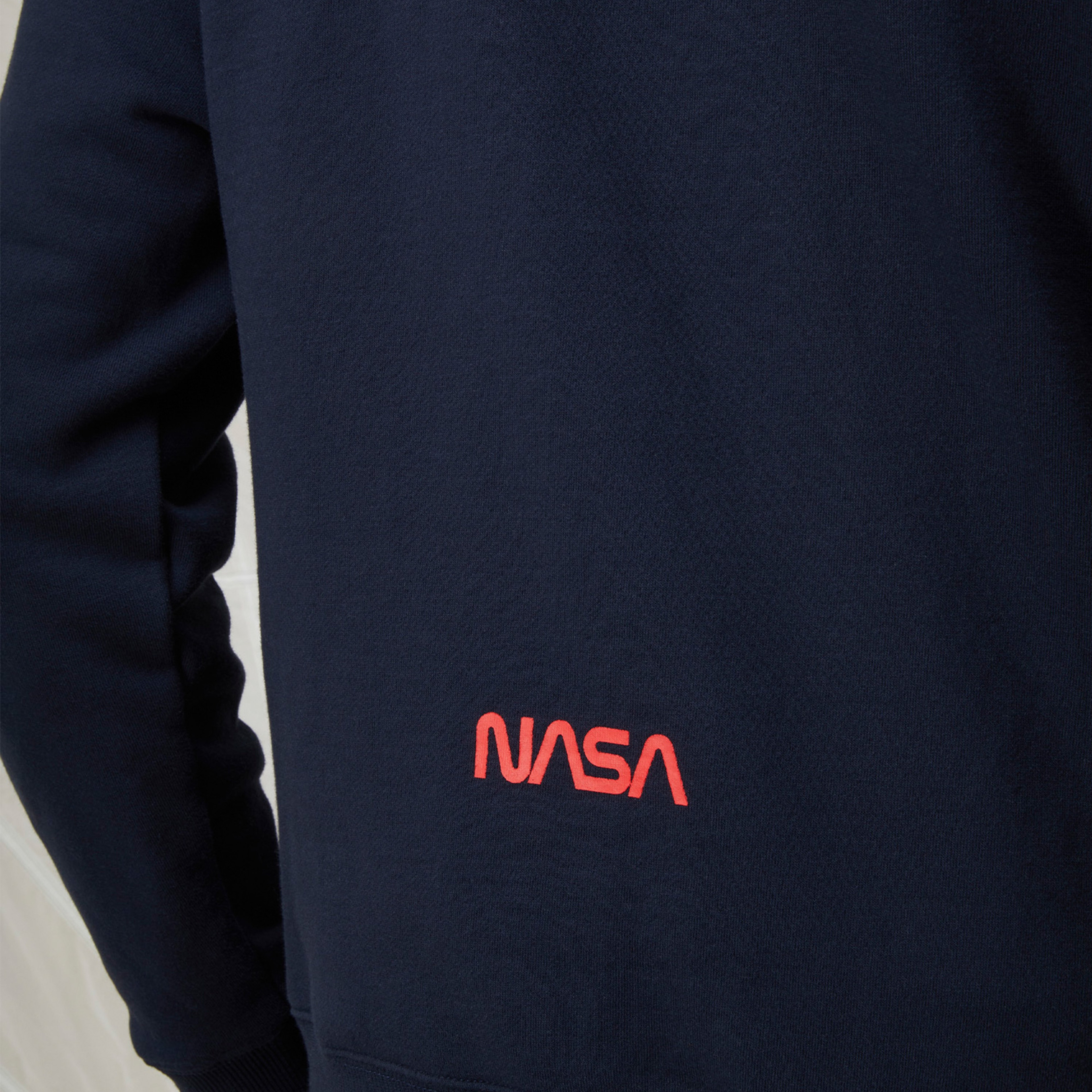 Alpha Industries Nasa Erkek Lacivert Hoodie