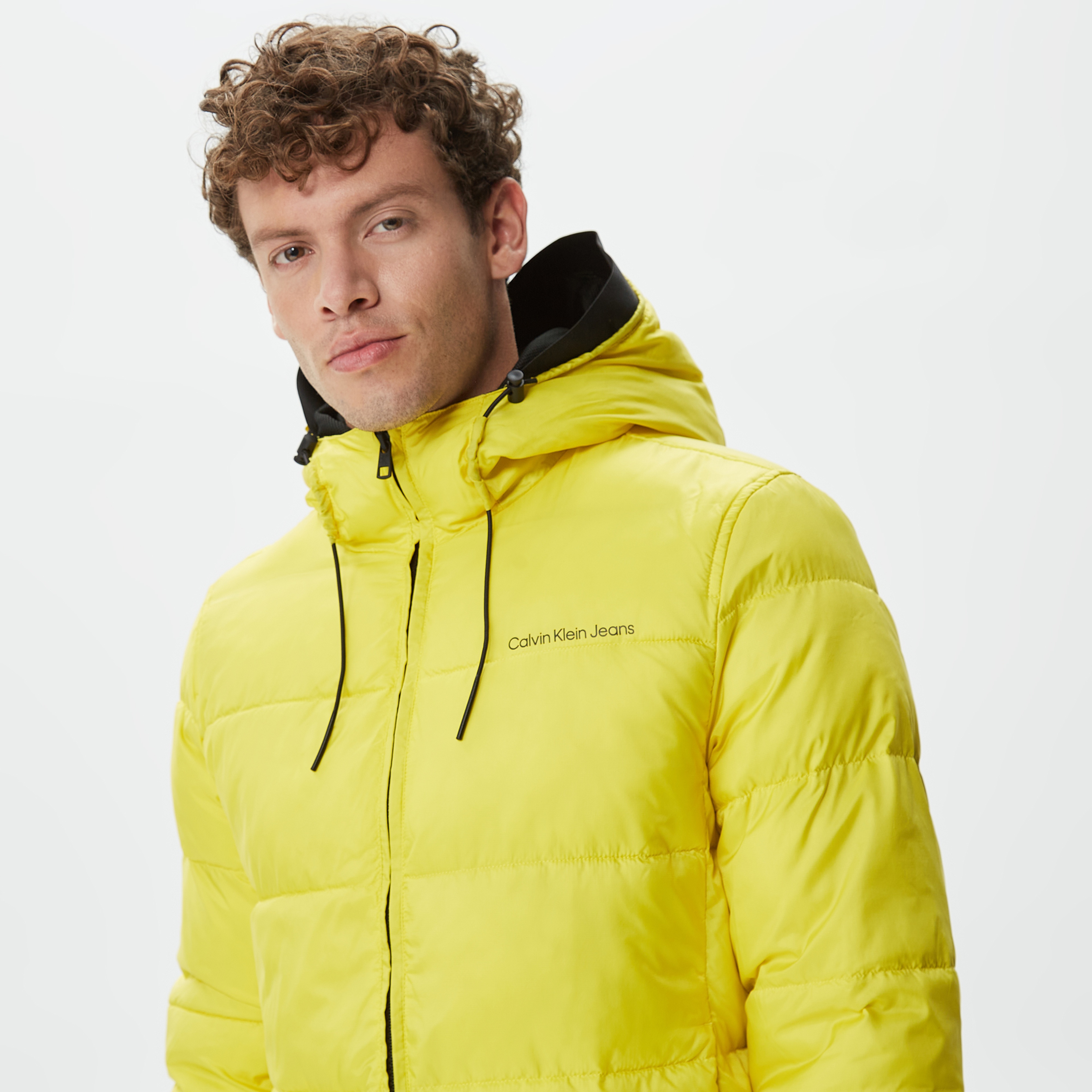 Calvin Klein Jeans Erkek Sarı Mont